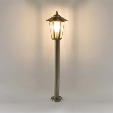 Maxkomfort Außen-Stehlampe 601-800 Standleuchte, ohne Leuchtmittel, Pfostenleuchte, IP44, Modern, Außenlampe, Außenleuchte, Standleuchte, Standlampe, Wegeleuchte, Pollerleuchte, Wegleuchte, E27