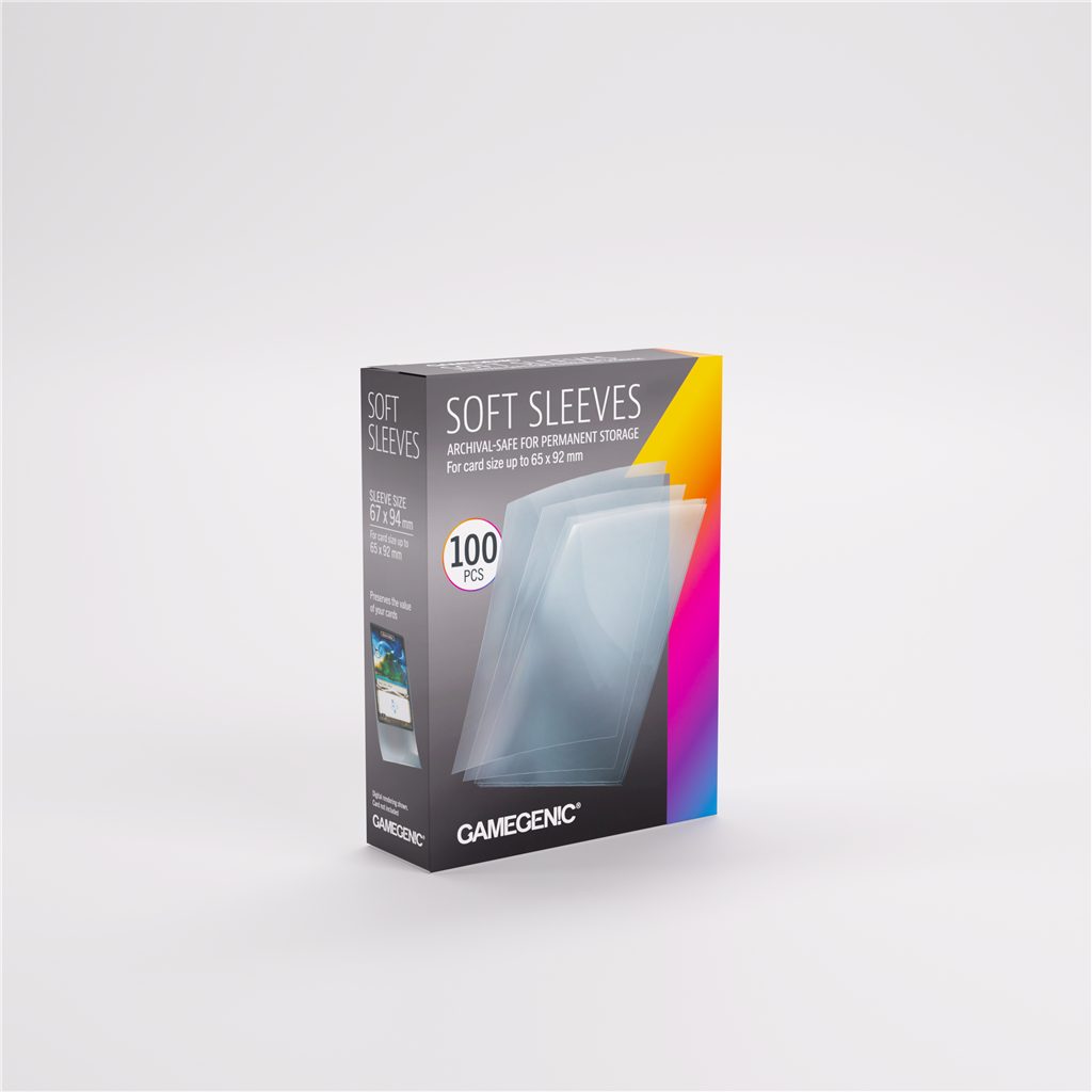 Gamegenic Sammelkarte Soft Sleeves 67x94mm Clear (100 Sleeves)
