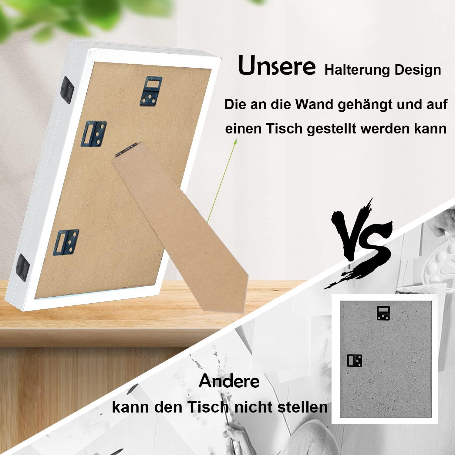 LA CUTE Bilderrahmen zum Basteln 2er Set Kinderbilderrahmen befüllbar Front günstig online kaufen