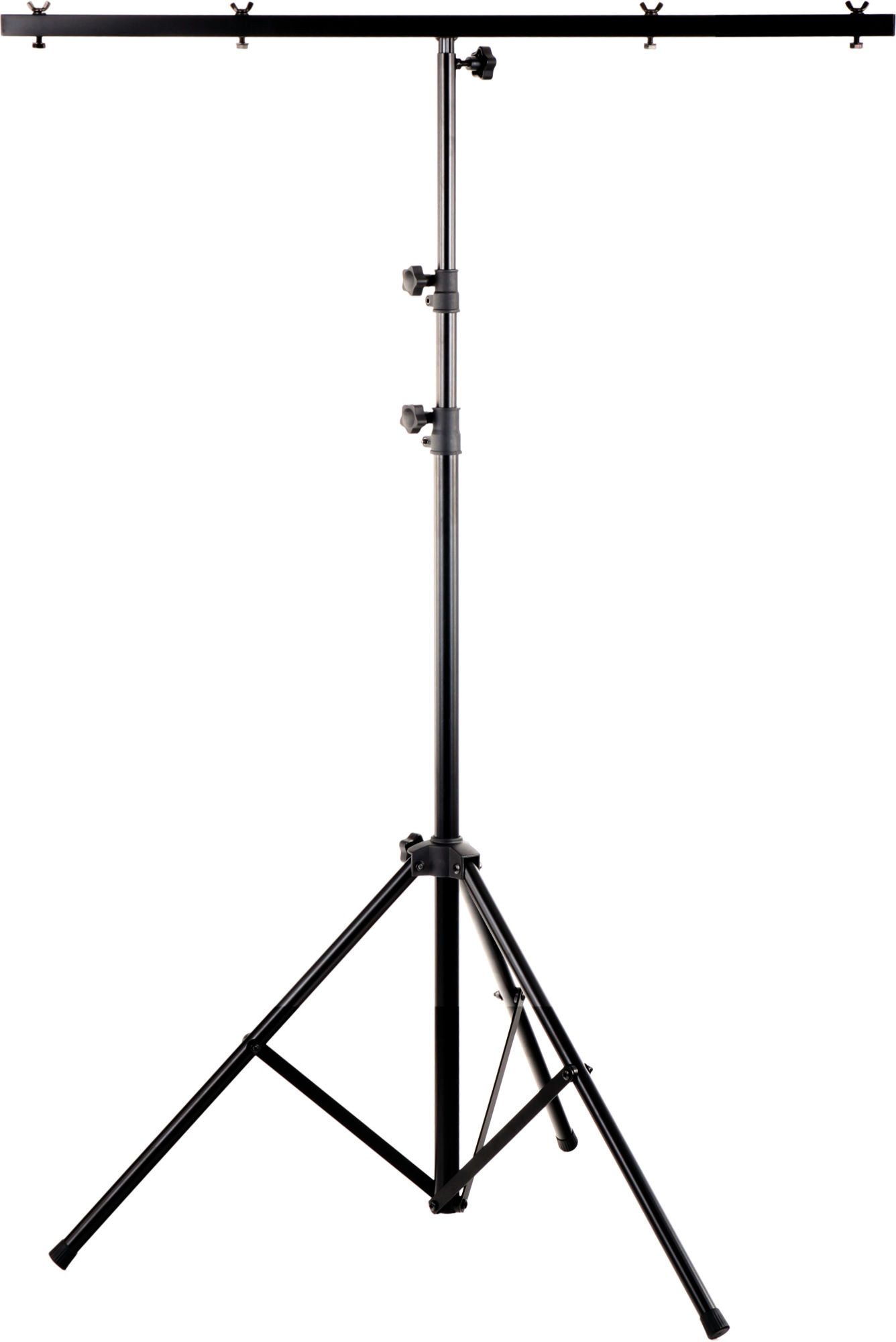 Showlite LS250 Lichtstativ mit Quertraverse für 4 Scheinwerfer, 2,50 m Lampenstativ (2-fach ausziehbares Lichtstativ)