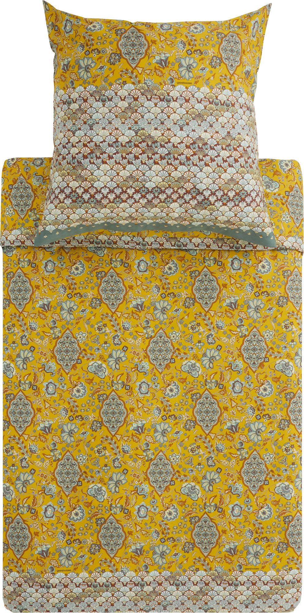 Bassetti Bettwäsche Bettwäsche "Tigullio", Mako-Satin, Feinsatin Paisley/Blumen/Ornamente