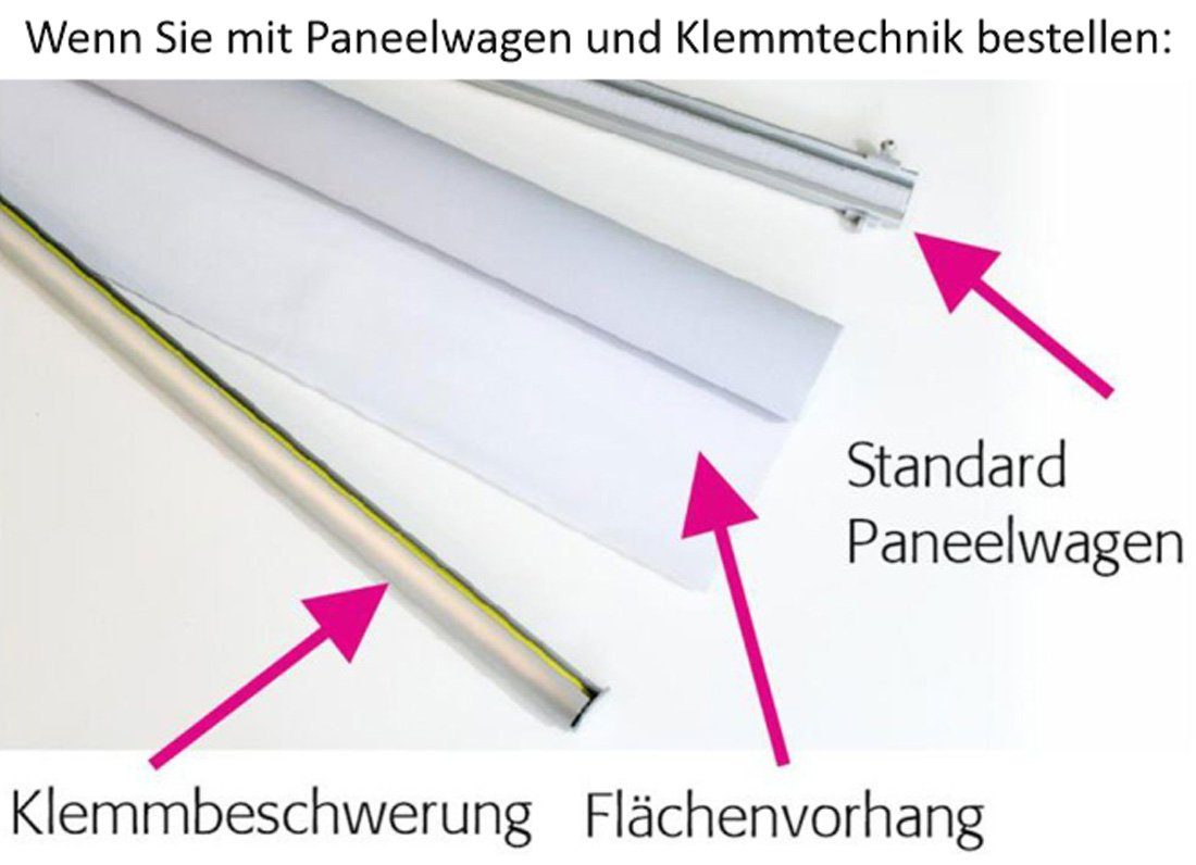 gardinen-for-life Schiebegardine Linea lila Flächenvorhang 2er Set 260 cm kürzbar - B-line