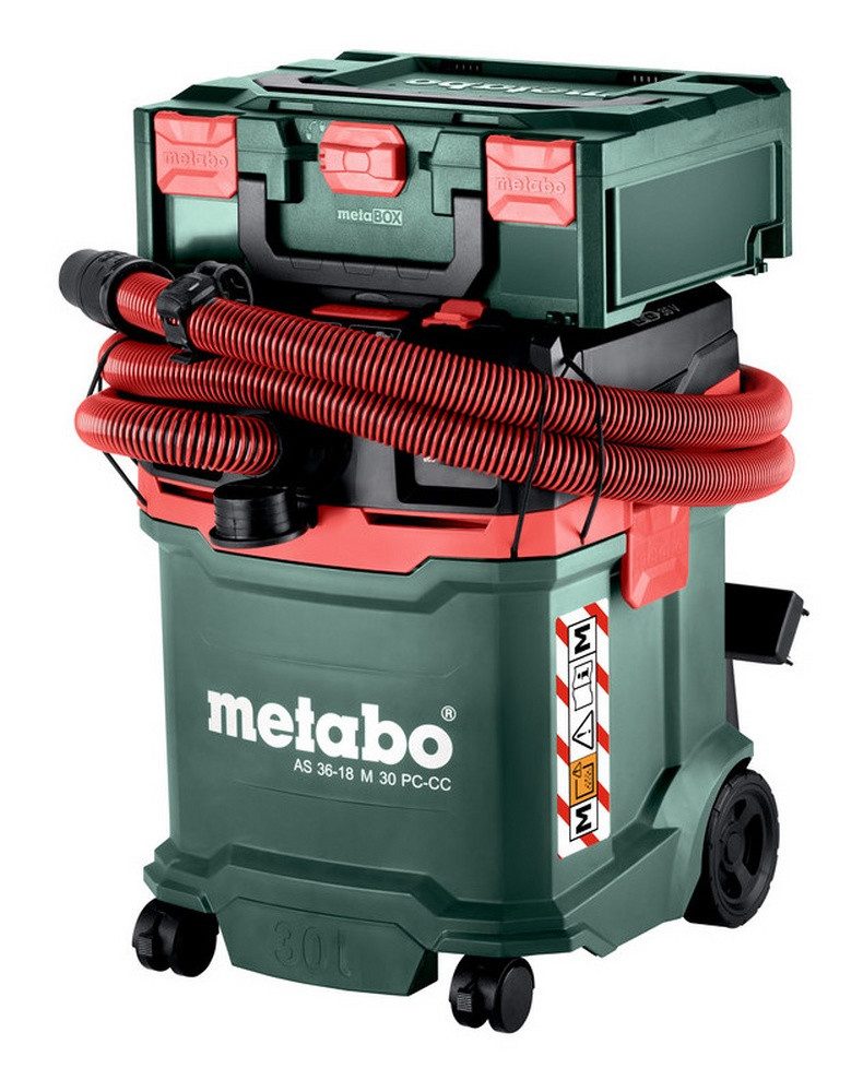 metabo Nass-Trocken-Akkusauger AS 36-18 M 30 PC-CC, Akku-Sauger Ohne Akku im Karton