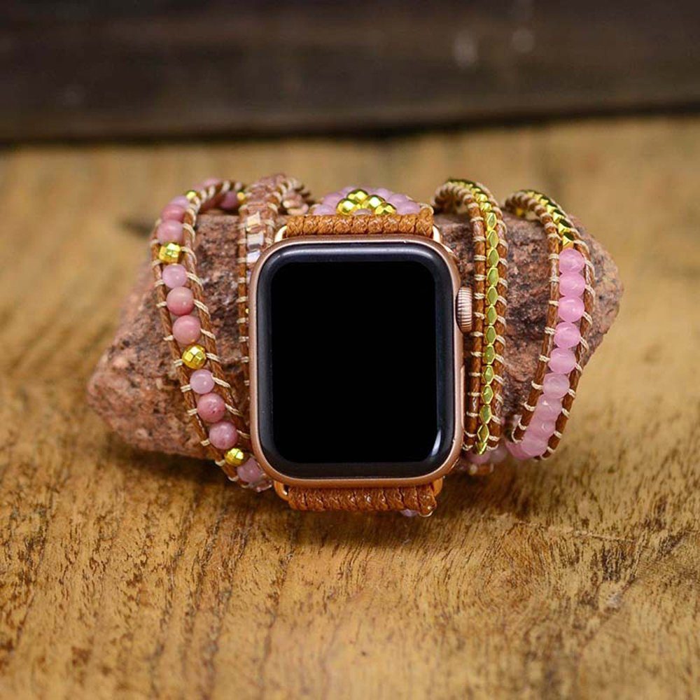 ELEKIN Armband Uhrengurt, (38-41 Apple 42-45mm Rosa mm,42-45mm) für Smartwatch -Armband Watch
