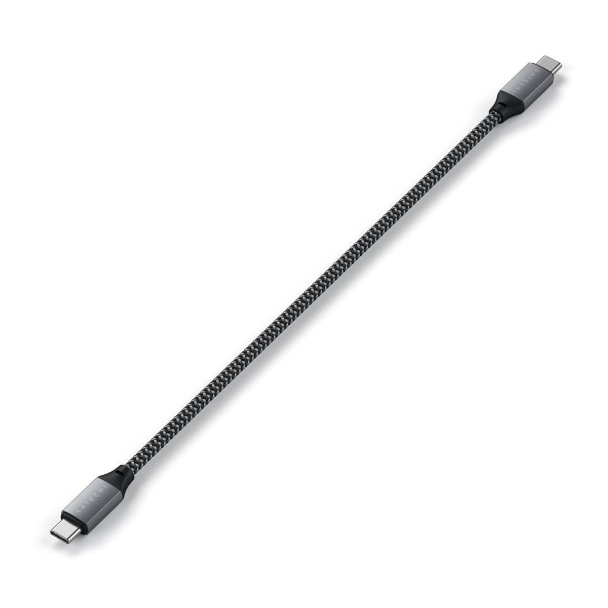 Satechi Type-C to Type-C Short Cable 25 cm space gray Smartphone-Adapter