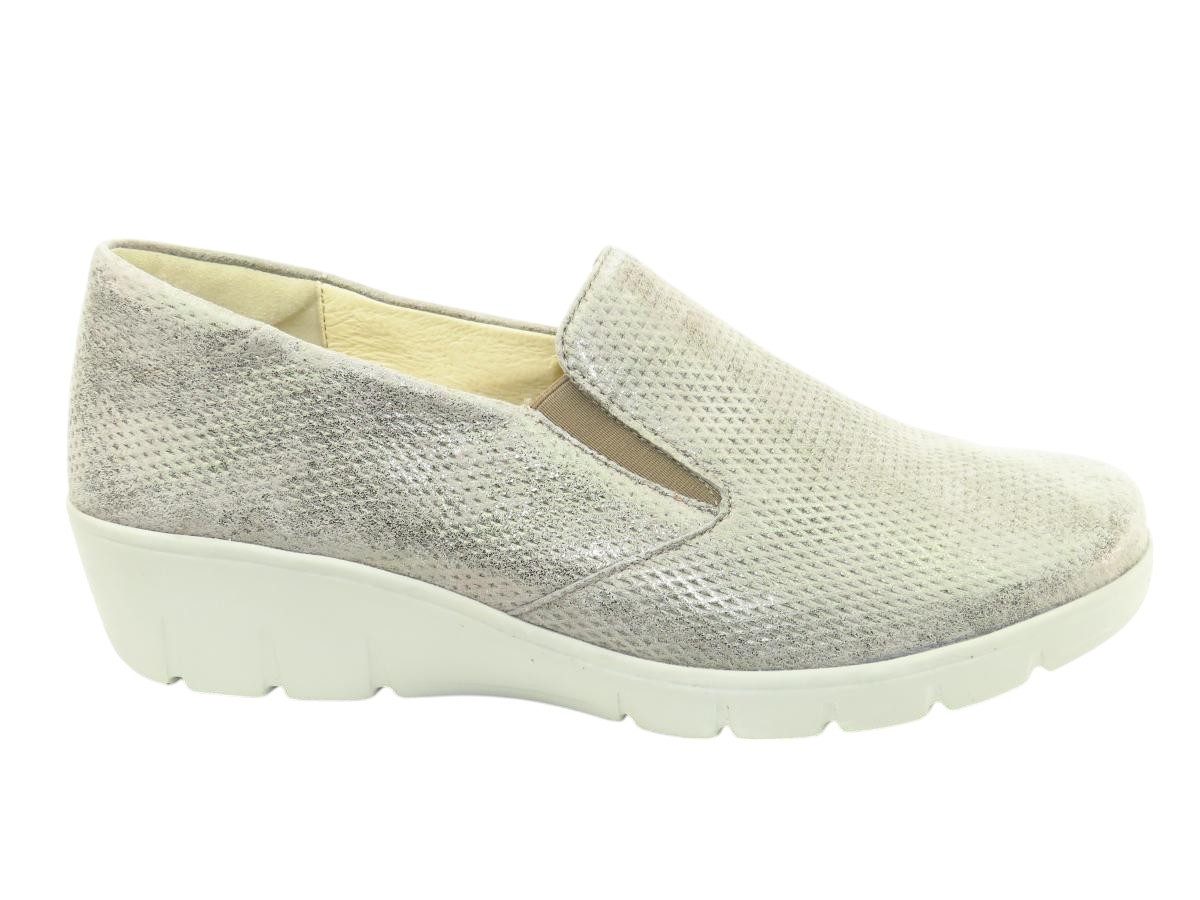 Velour Metall panna Slipper