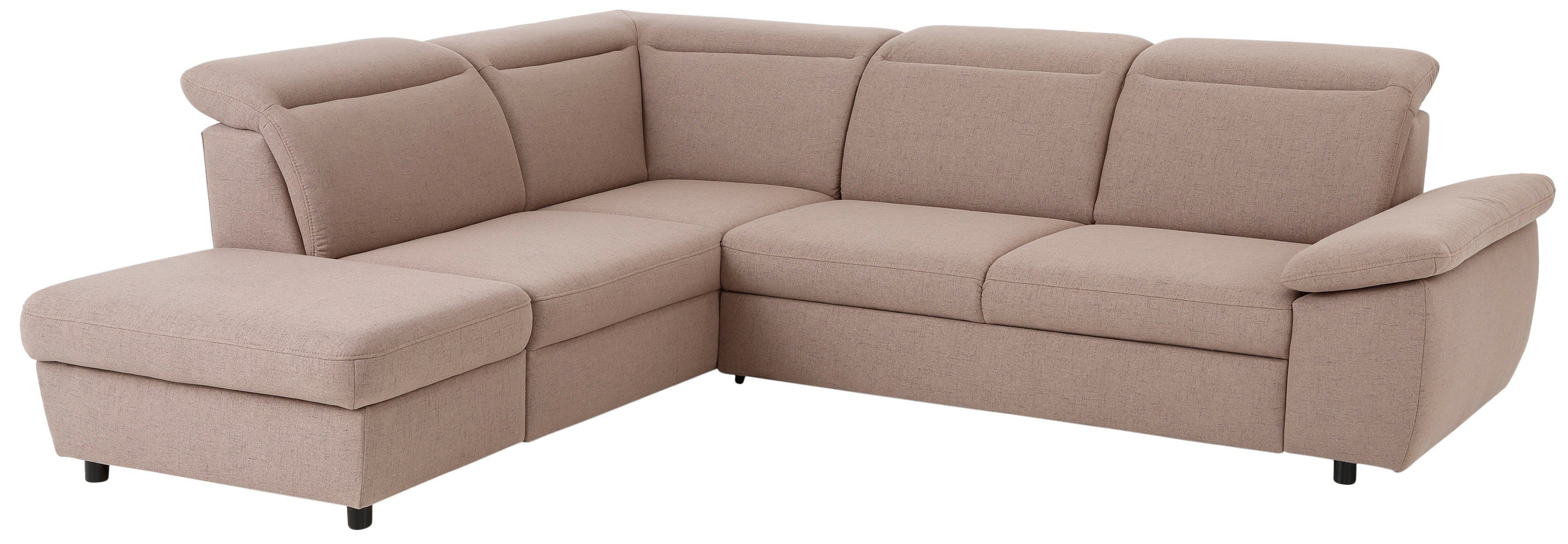 Home affaire Ecksofa Mauritius L-Form, mit Ottomane, mit Kopfteil- und Arml günstig online kaufen