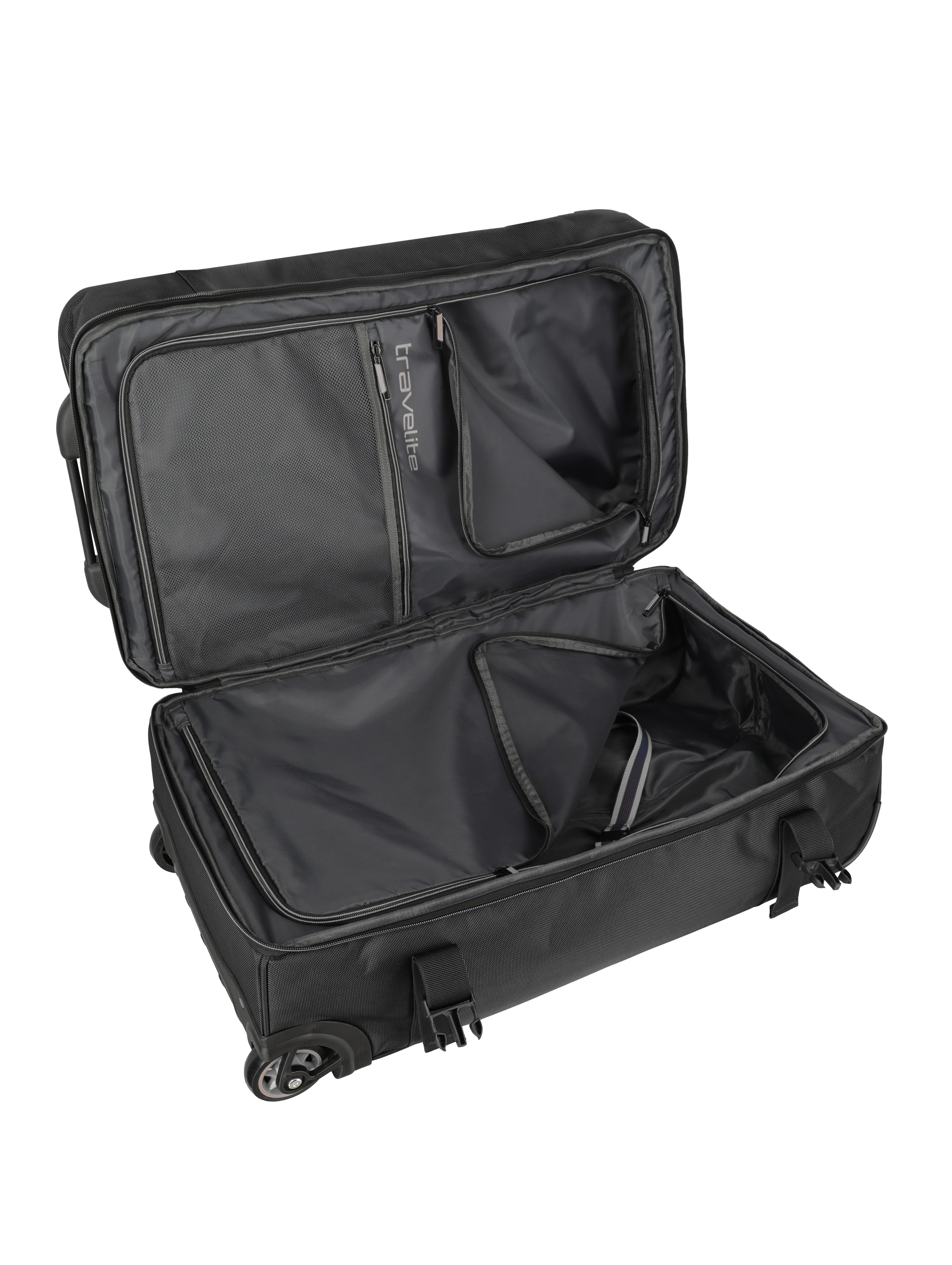 travelite Reisetasche Travelite TARIFA Rollenreisetasche, Schwarz