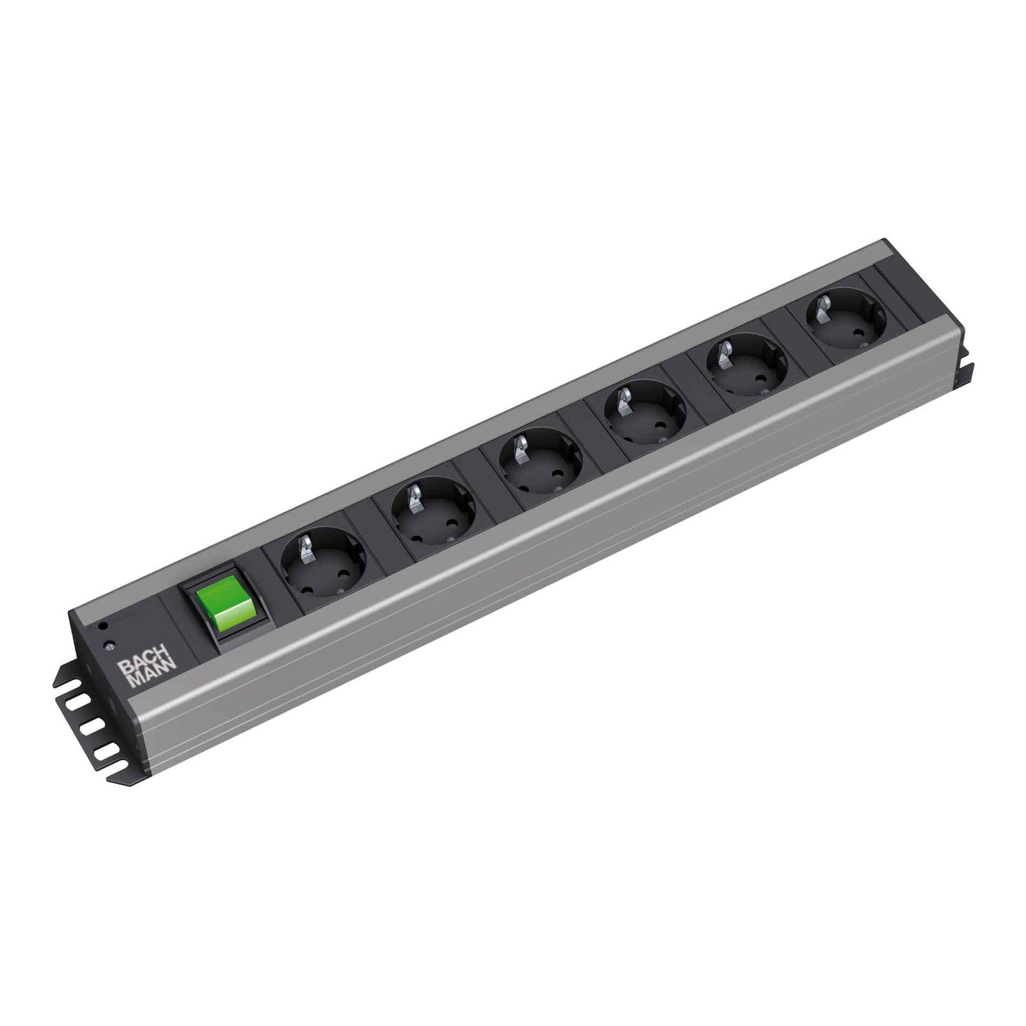 Bachmann Bachmann Handwerkerleiste 6fach mit Schalter,2m Zul. 300.003 Steckdosenleiste