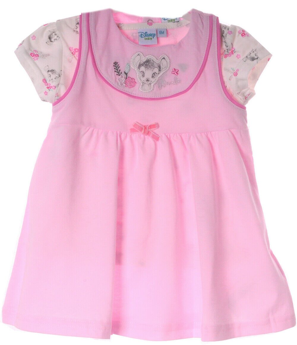 2-in-1-Kleid Baby Sommer Set 2tlg T-Shirt und Kleidchen aus reiner Baumwolle, 68 74 80 86 92