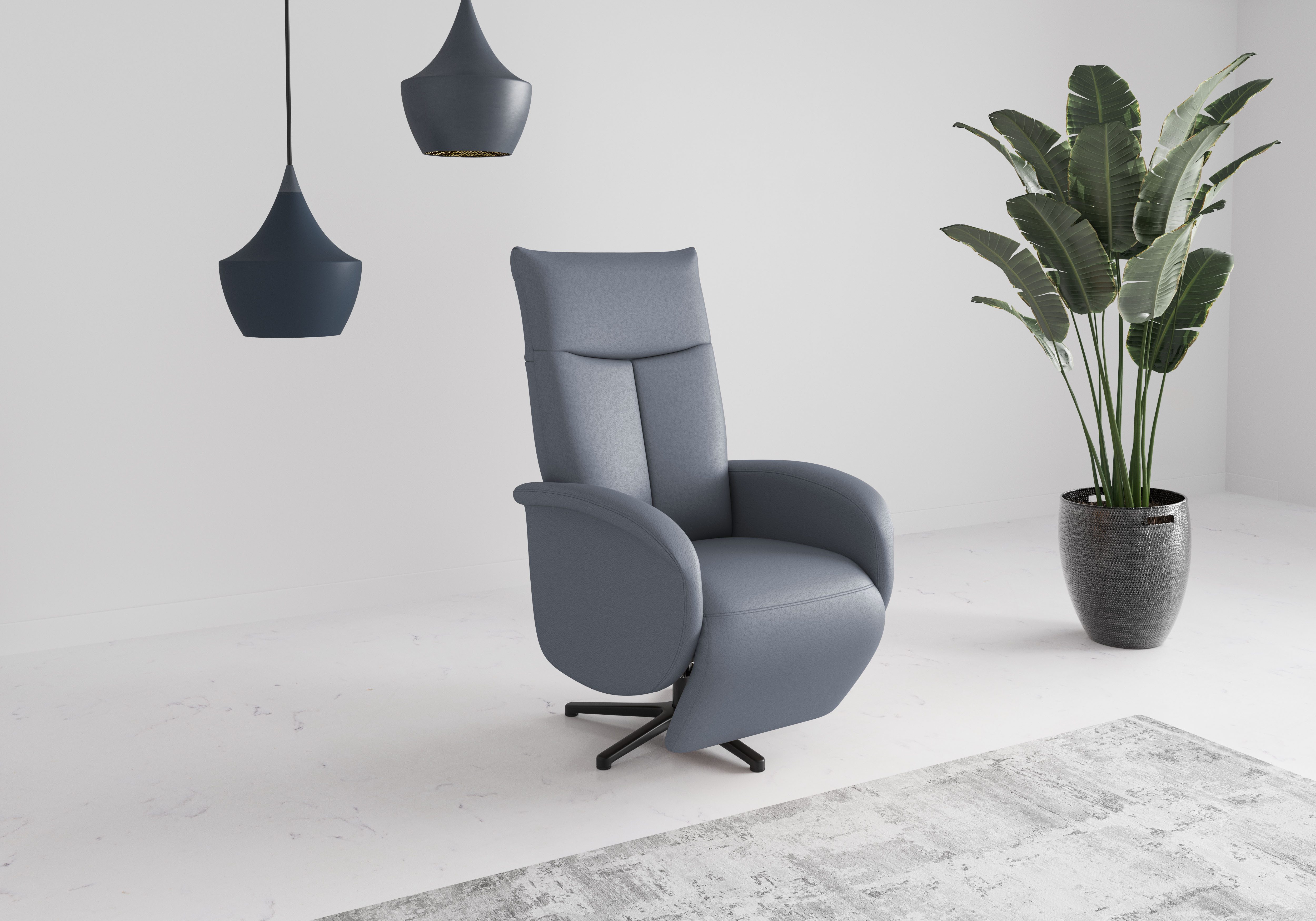 sit&more TV-Sessel Juma, inkl. Drehfunktion & Kopfteilverstellung, Höhe Armlehne 66 cm, wahlweise mit Aufstehhilfe, 2 Motoren und Akku