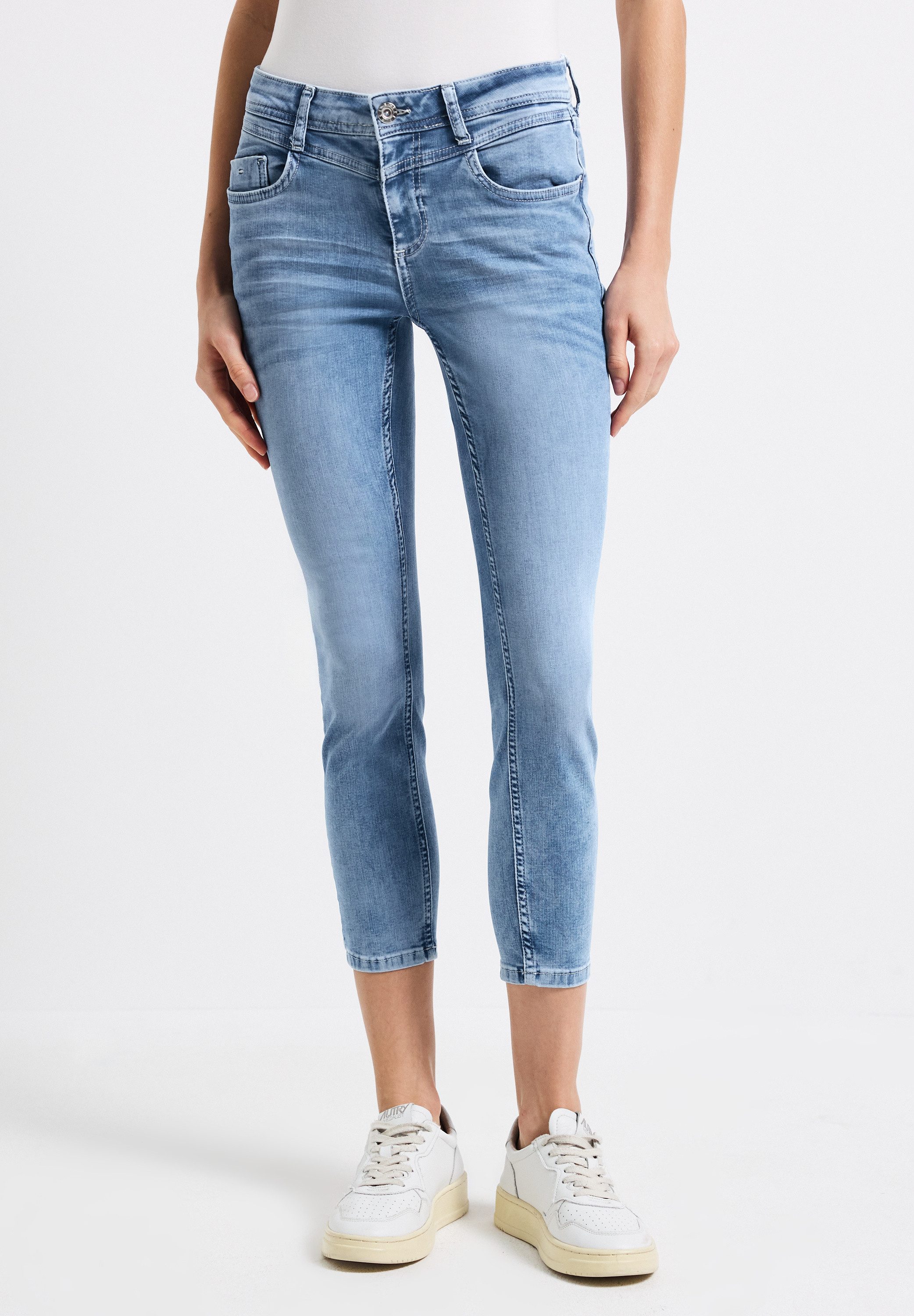 STREET ONE slim-fit jeans in a soft material mix