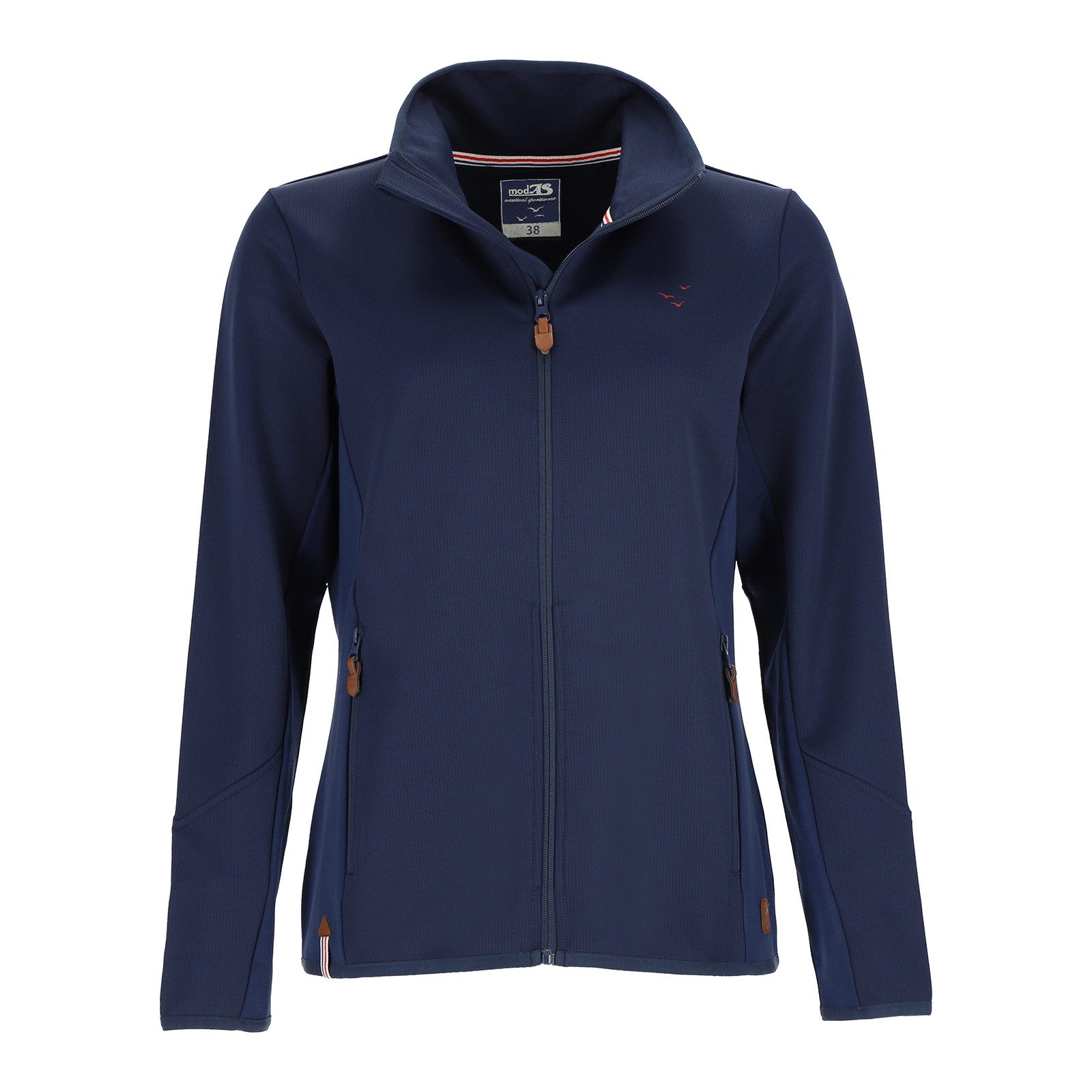 modAS Softshelljacke 40514 Damen Hybridjacke mit Stehkragen - Jacke mit maritimen Details – Bild 2 von 5
