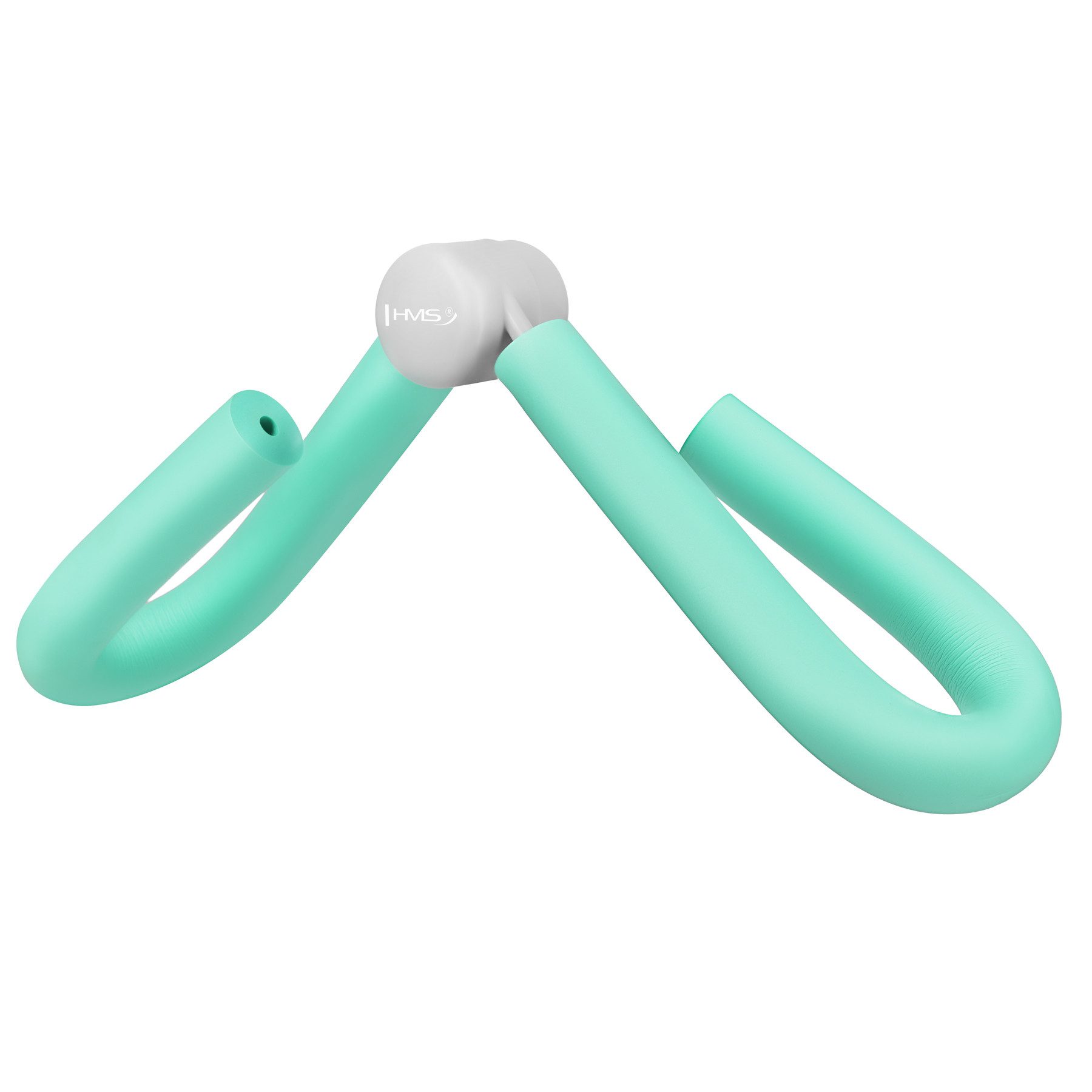 HMS Oberschenkeltrainer Adduktorentrainer Beinmuskeltrainer Innenschenkeltrainer, (Spar-Set, 1-St., 47 cm kompakt), Federwiderstand, gepolsterte Griffe, kompakt, leicht