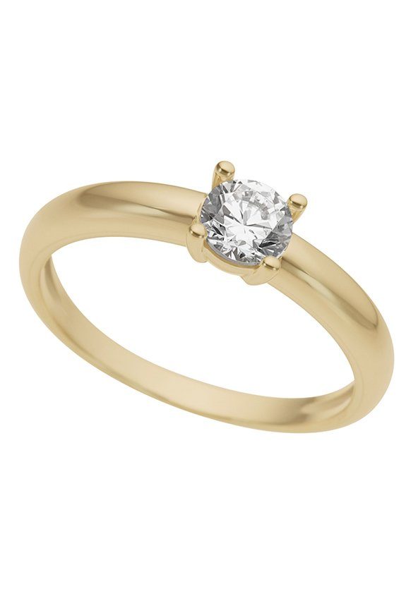 Firetti Goldring Schmuck Geschenk Gold 333 Damenring Verlobungsring Goldring Solitär, mit Zirkonia (synth)
