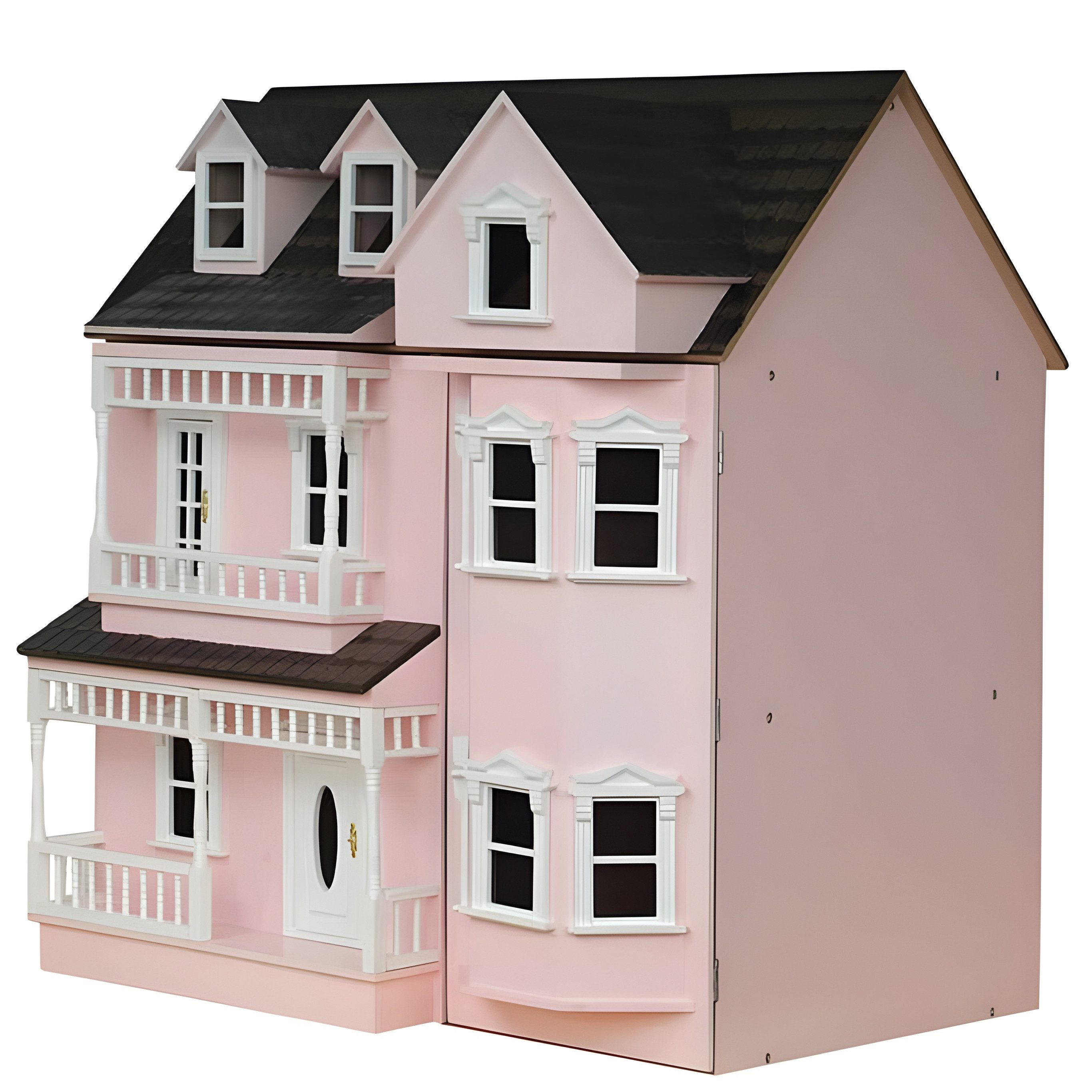Streets Ahead Dollshouse Puppenhaus Puppenhaus Exmouth pink bemalt Bausatz günstig online kaufen