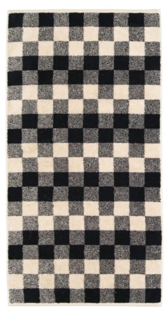 Cawö Duschtuch Cawö Handtücher Natural Karo 6217 Natur-schwarz - 39
