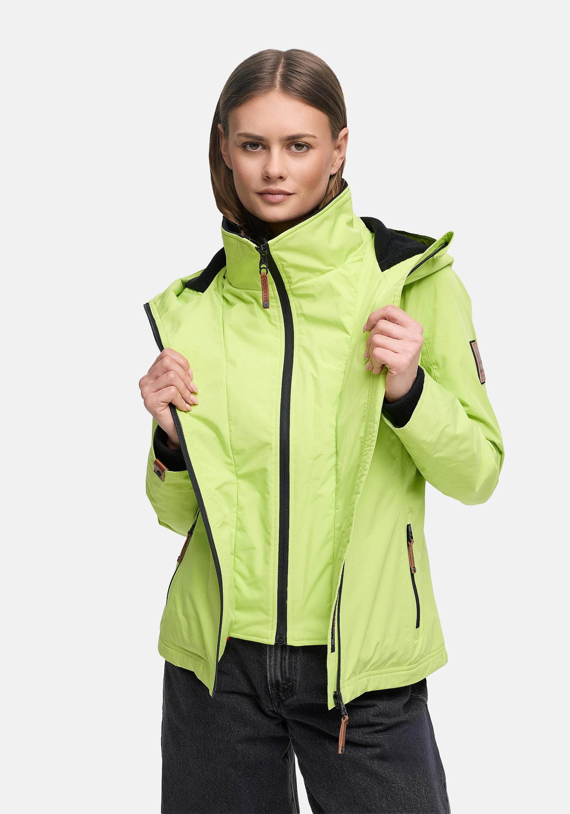 Marikoo Outdoorjacke Erdbeere sportliche Funktionsjacke mit Kapuze