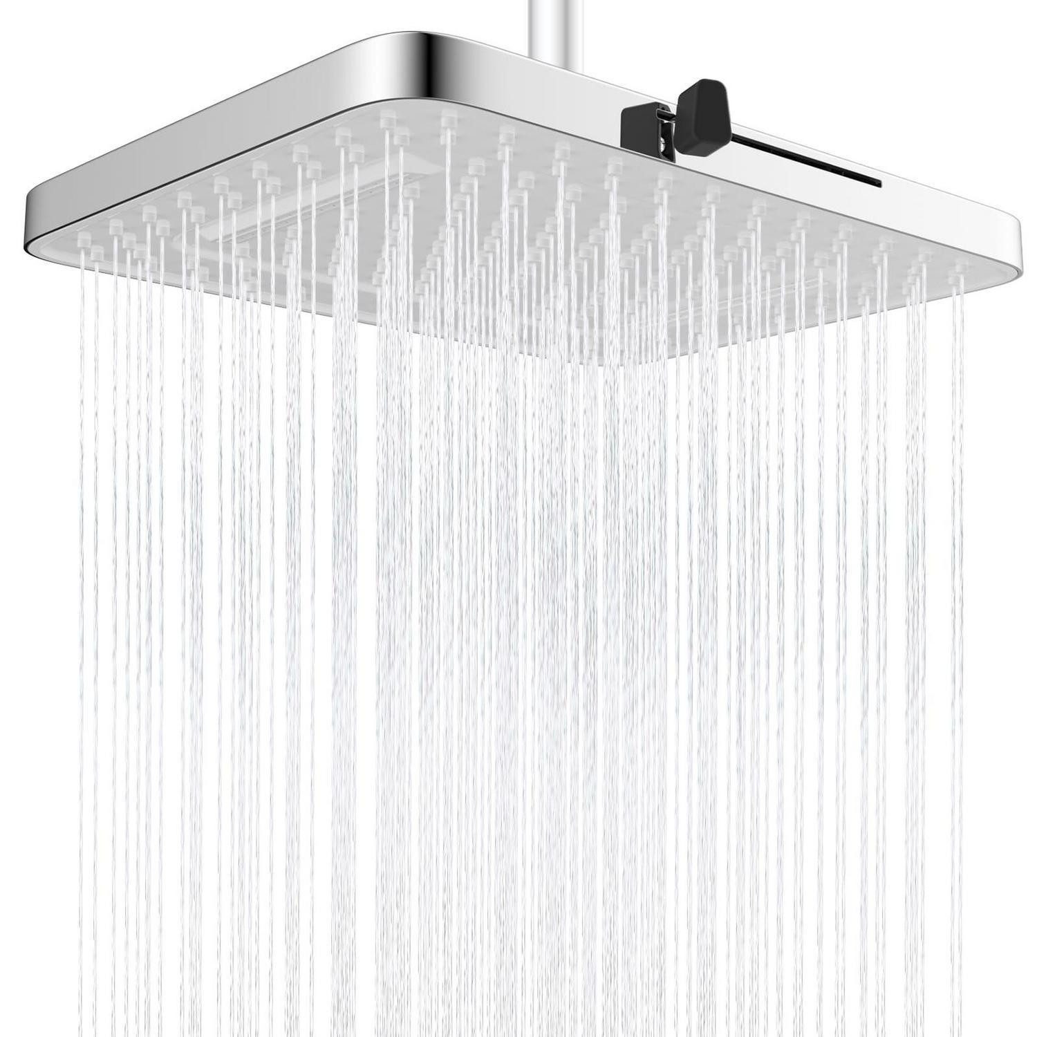 LuxusKollektion Regenduschkopf Duschkopf Regenfall 13 Zoll Quadratisch 5 Sprüher Weiß
