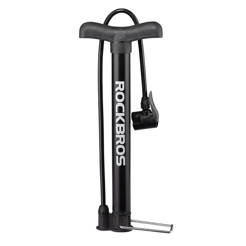ROCKBROS Fahrradpumpe A320 Standfahrradpumpe – Schwarz - Fahrradpumpe mit 120psi / 8 Bar