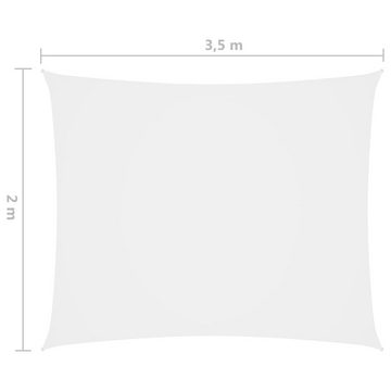 furnicato Sonnenschirm Sonnensegel Oxford-Gewebe Rechteckig 2x3,5 m Weiß