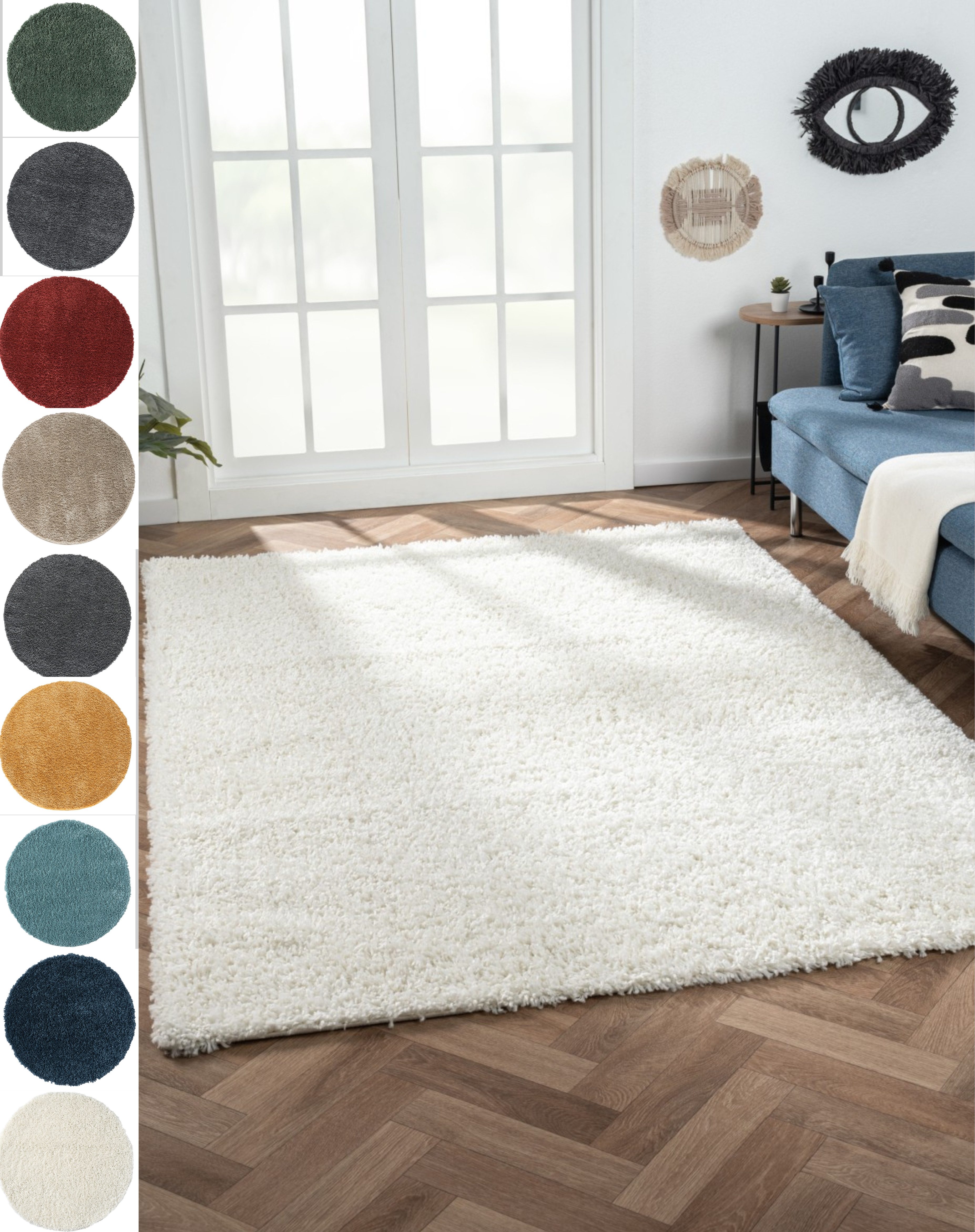 Myflair Möbel & Accessoires Hochflor-Teppich My Shaggy, rechteckig, Höhe: 37 mm, Uni-Farben, leicht glänzend, extra weich, auch in rund & als Läufer