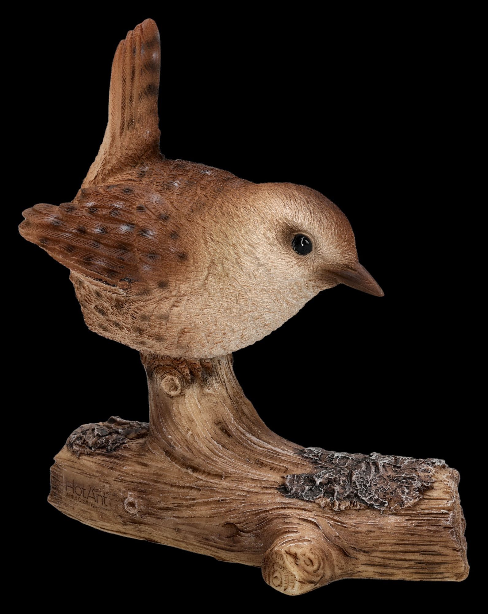 Figuren Shop GmbH Gartenfigur Vogel Figur Zaunkönig – Garten Deko Statue naturgetreu 13 cm Dekofigur