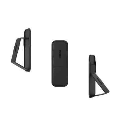 Nokia Handyhülle Nokia Clckr Phone Stand & Grip (CL-002) - Schwarz