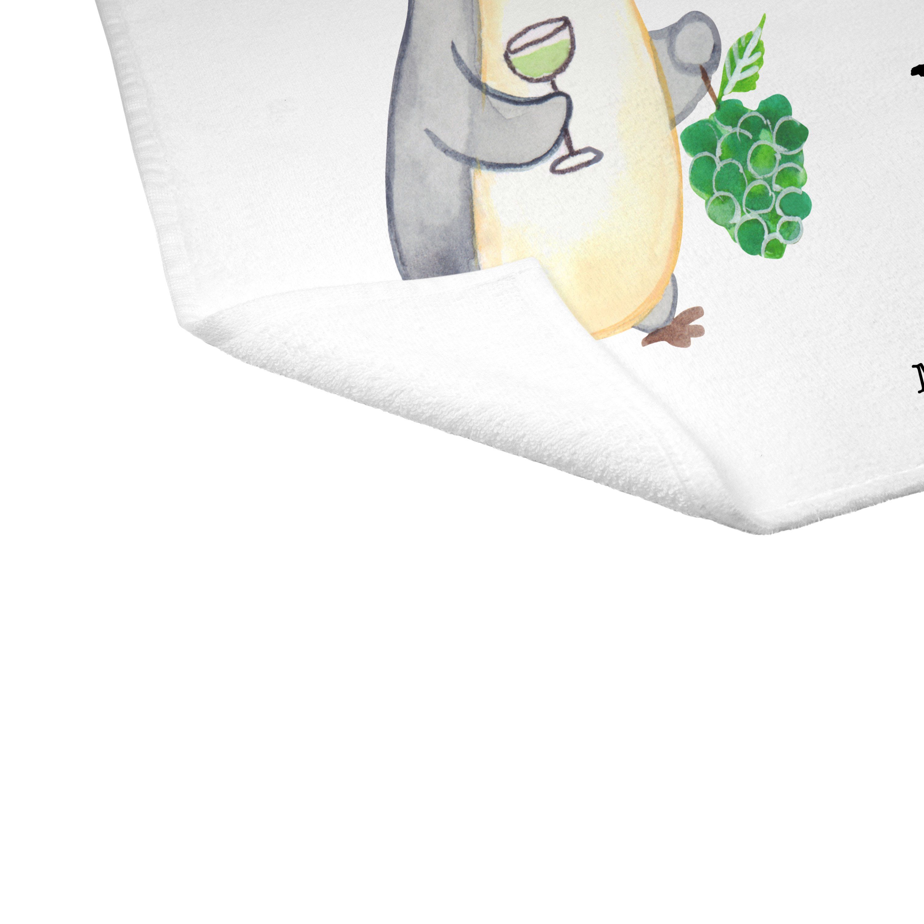 aus - Panda Abschied, Kinder Mr. Mrs. Geschenk, & Handtuch (1-St) - Weinhändler Leidenschaft Hand, Weiß
