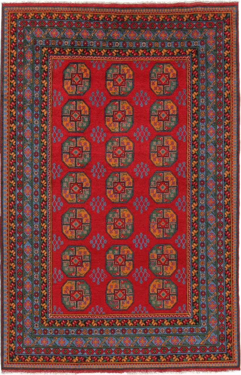 Orientteppich Afghan Akhche 200x306 Handgeknüpfter Orientteppich, Nain Trading, rechteckig, Höhe: 6 mm