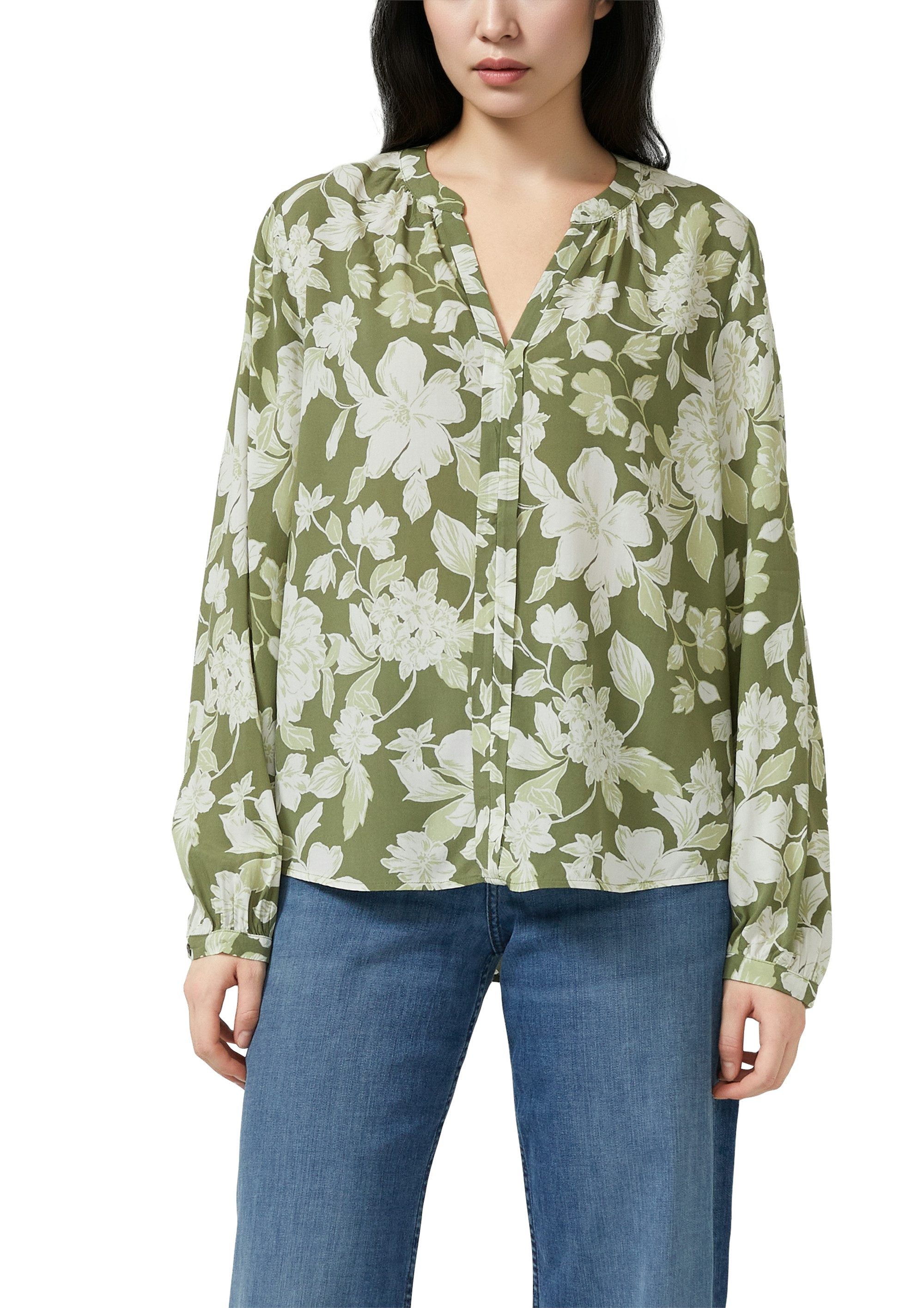 s.Oliver Langarmbluse mit All-Over Print