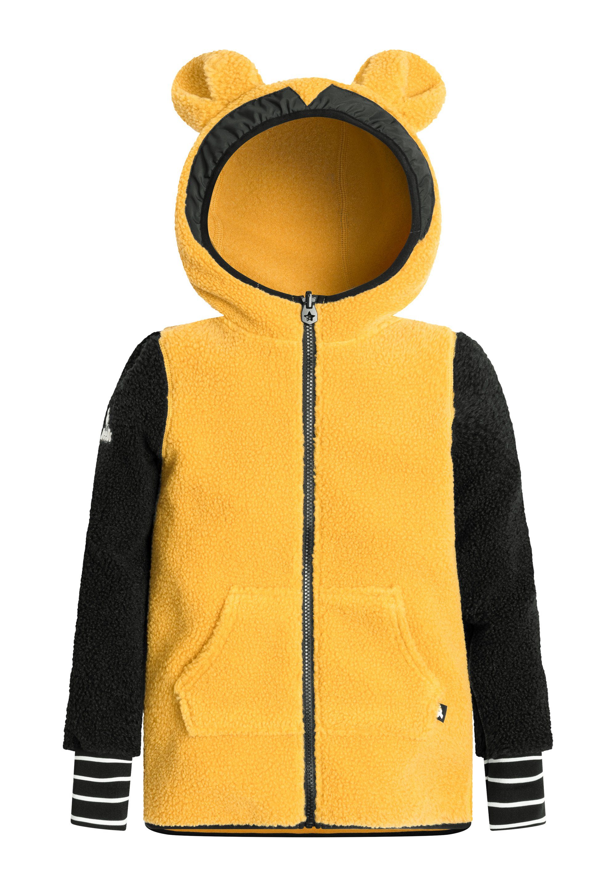 WeeDo Fleecejacke TEDDY BEAR Teddy-Fleece aus recyceltem Material,  limitierte Produktion