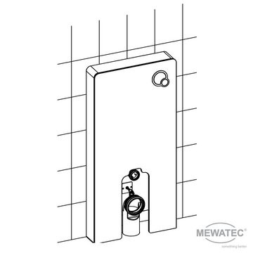 MEWATEC Vorwandelement WC Sanitärmodul MagicWall 2.0 für bodenstehende Toiletten