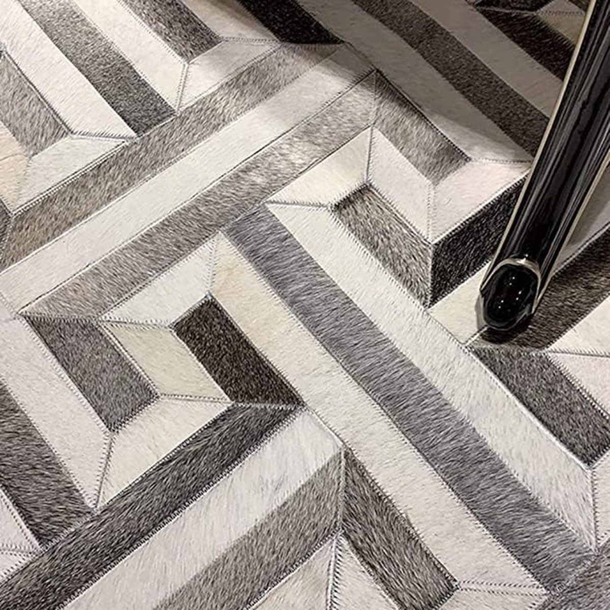 Ready Rugs Lederteppich Leder-Patchwork-Teppichkollektion