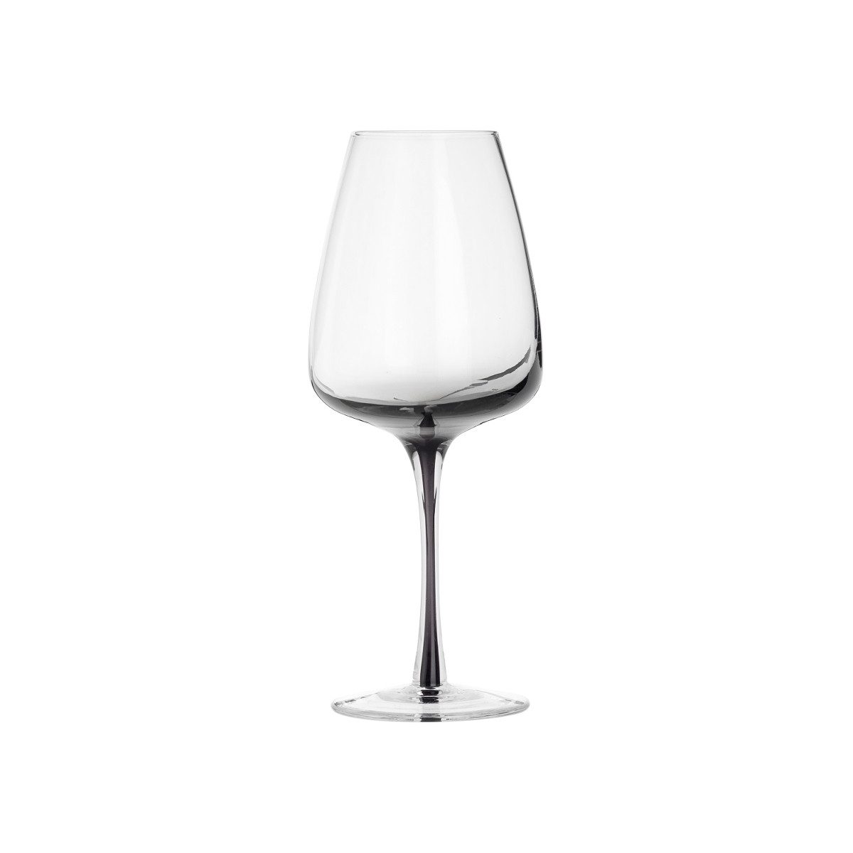 Broste Copenhagen Gläser-Set Weissweinglas SMOKE klar/grau 0,4 l 4er Set, Glas