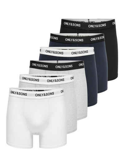 ONLY & SONS Trunk ONSFITZ SOLID BLACK TRUNK 7-PACK NOOS (Packung, 7-St)