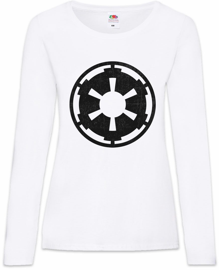 Langarmshirt Star Wars Empire Logo II Damen Langarmshirt Wars Krieg Empire Imperium