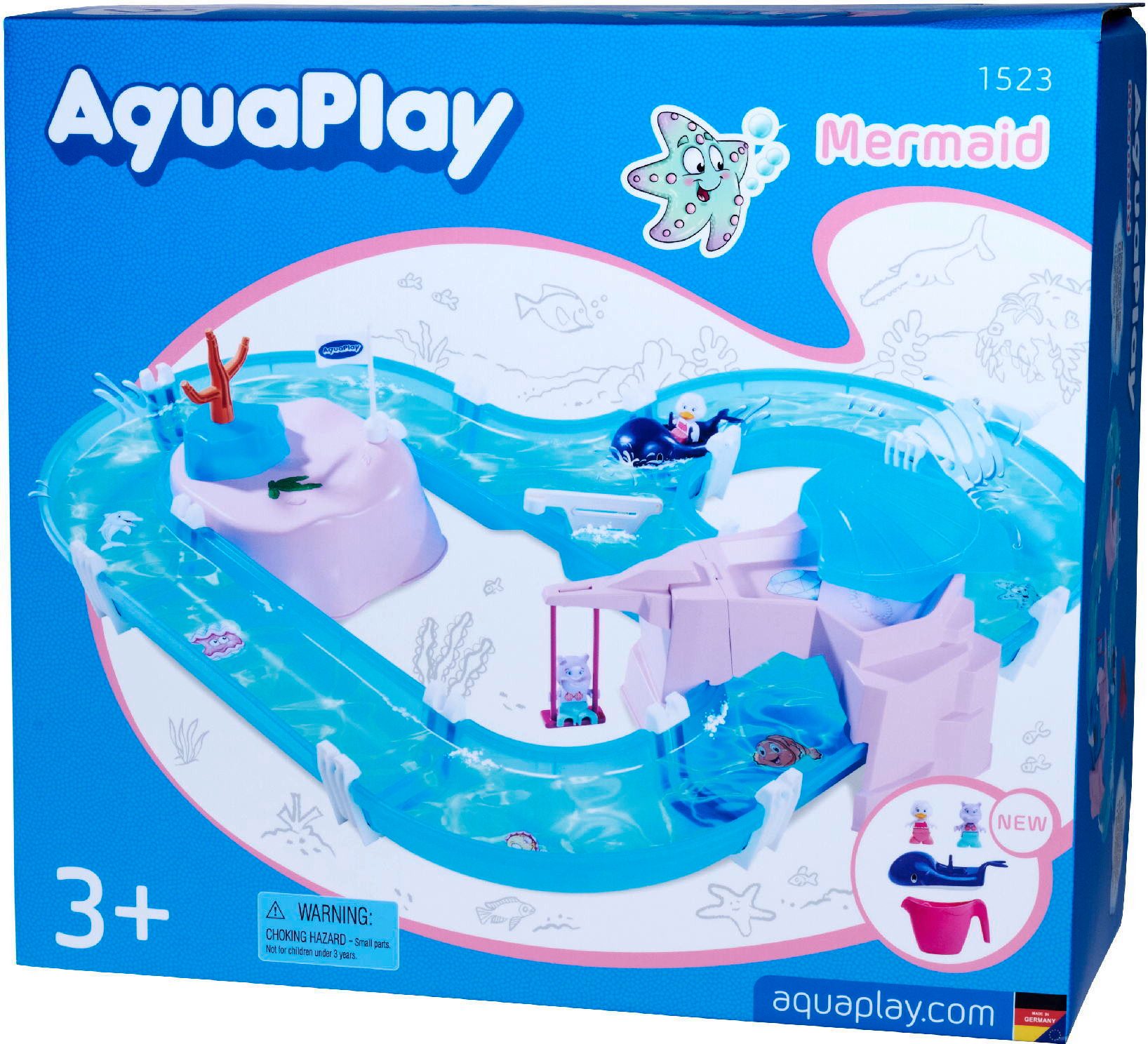 Aquaplay Wasserbahn AquaPlay Outdoor Spielzeug Wasserbahn Meerjungfrau transluzent pink 87