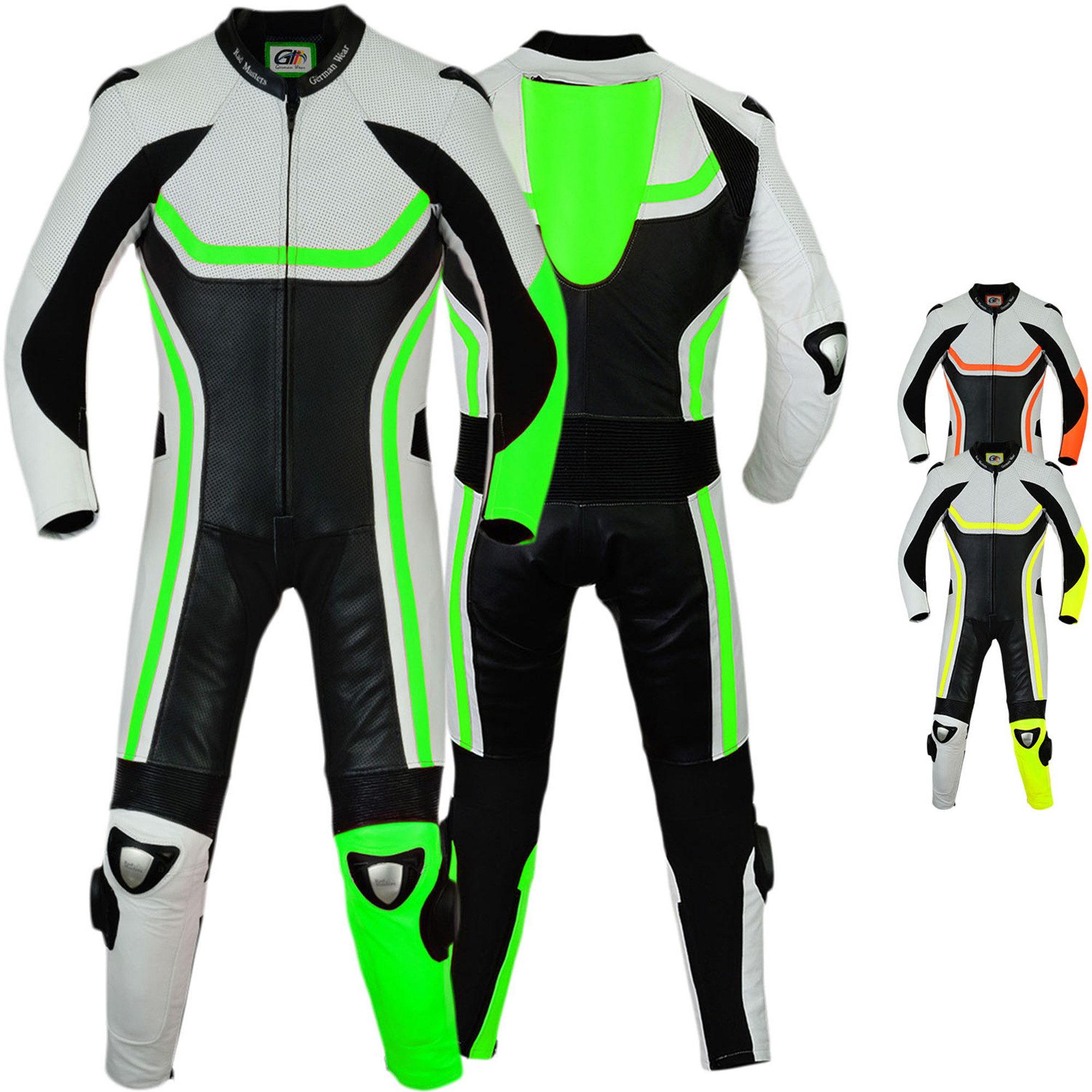 German Wear Motorradkombi GW411K-F Einteiler Motorradkombi Lederkombi