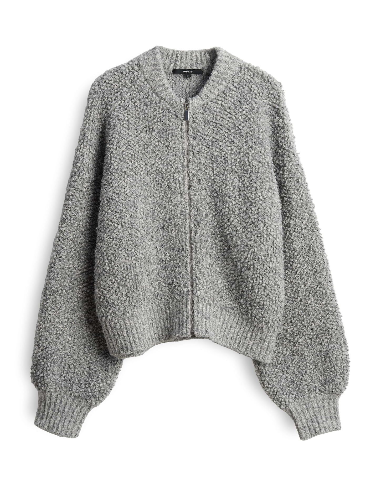 someday Strickjacke TILARA Loose aus Bouclégarn Voluminöse Blousonjacke aus günstig online kaufen