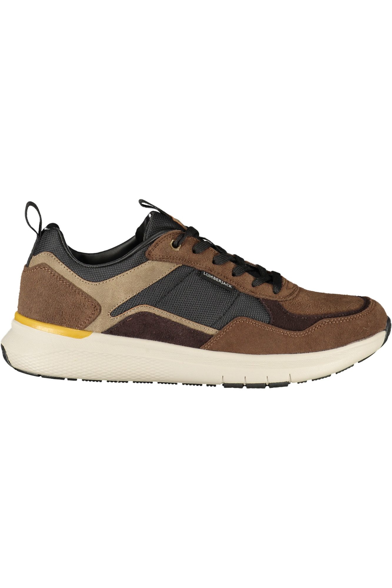 LUMBERJACK Sneaker Herren Sportschuh Braun mit Schnürsenkeln &