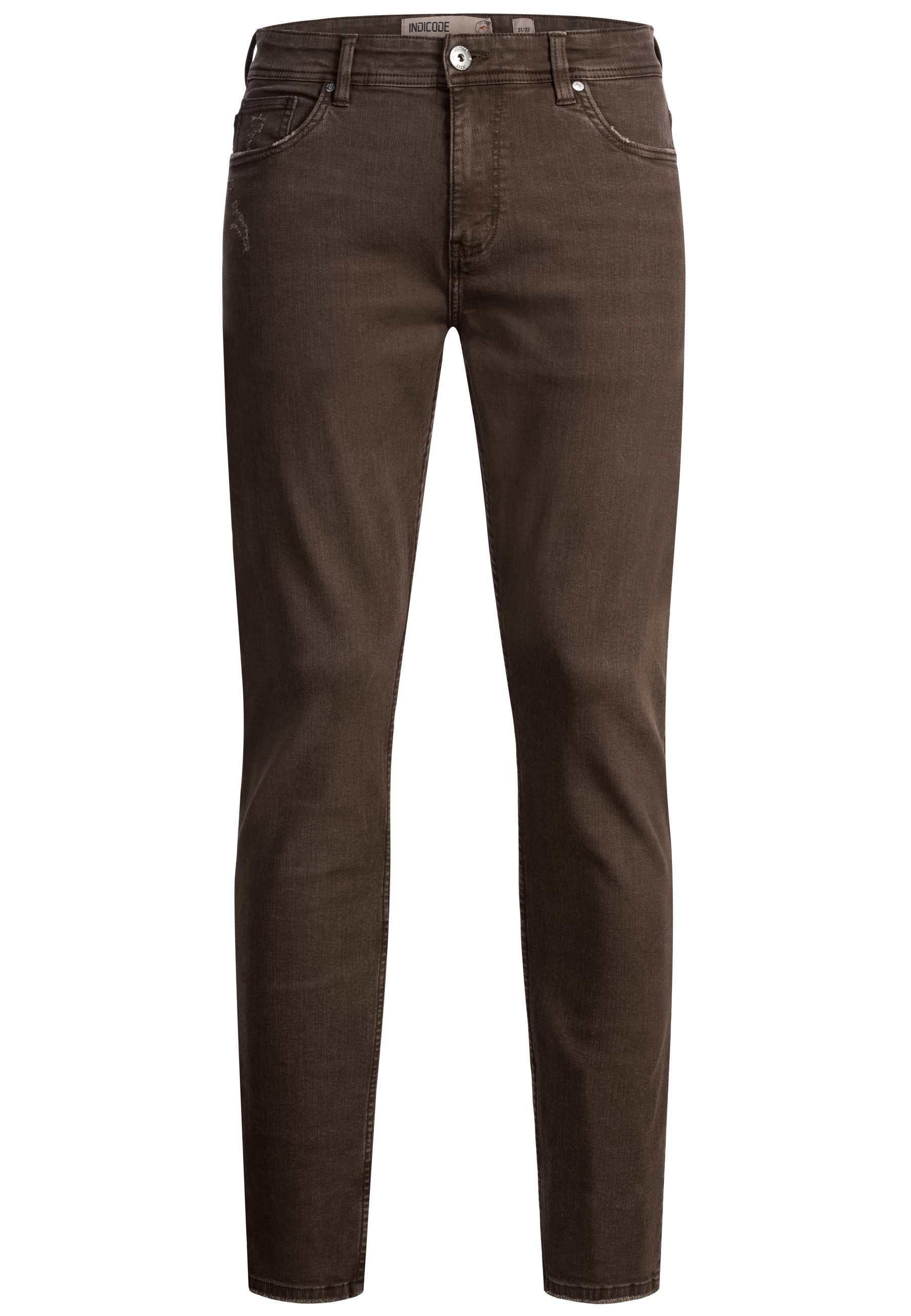 Indicode Regular-fit-Jeans Herren INDankos Jeanshose Hose Herrenhose Herren günstig online kaufen