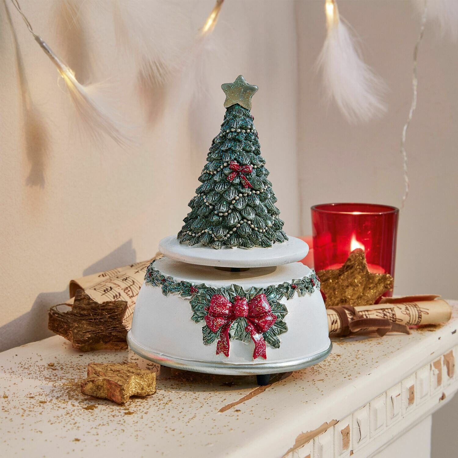 Mirabeau Weihnachtsfigur Spieluhr Rebets bunt (kein Set, kein Set)