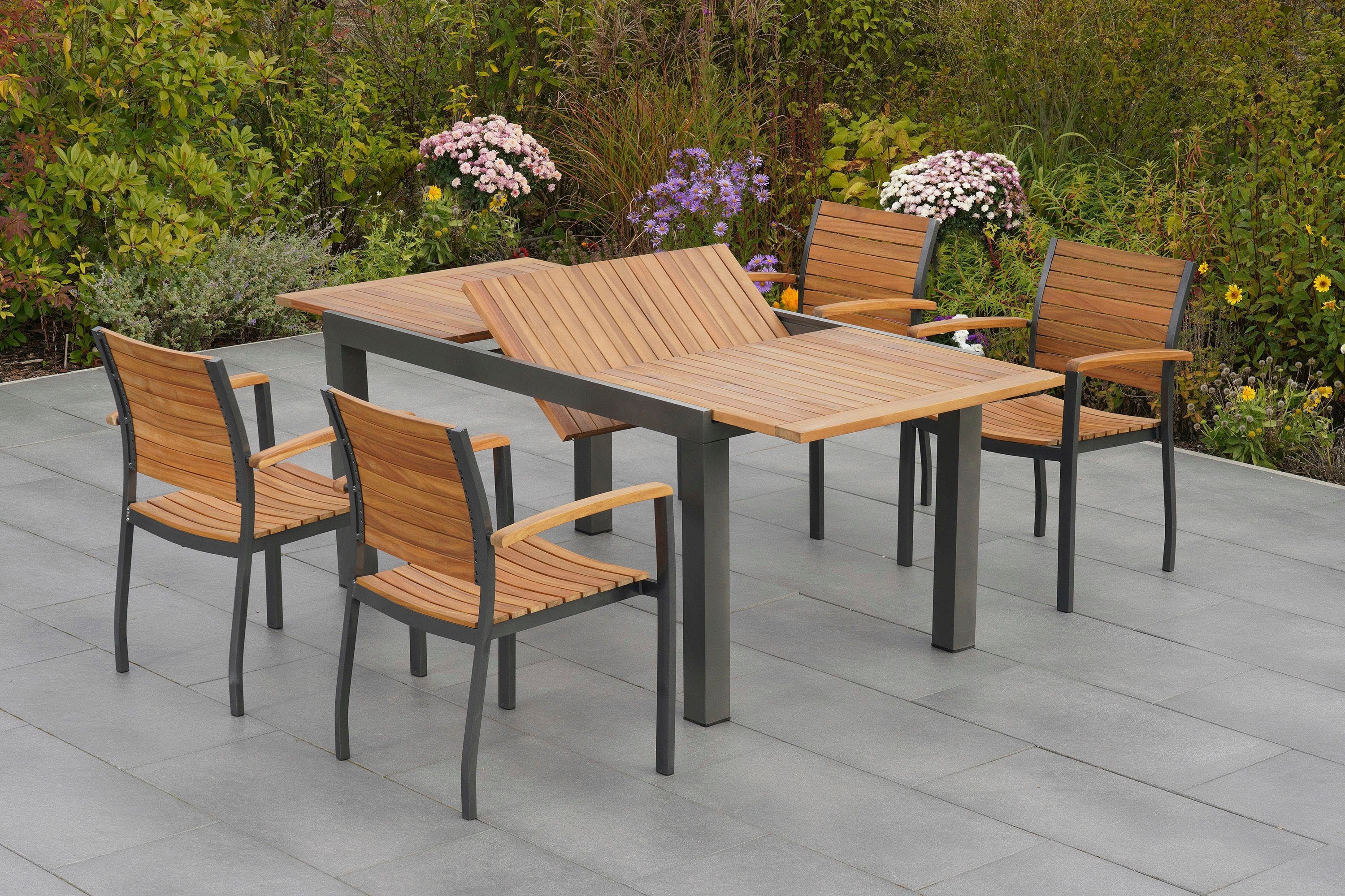 MERXX Garten-Essgruppe Santorin, (5-tlg)