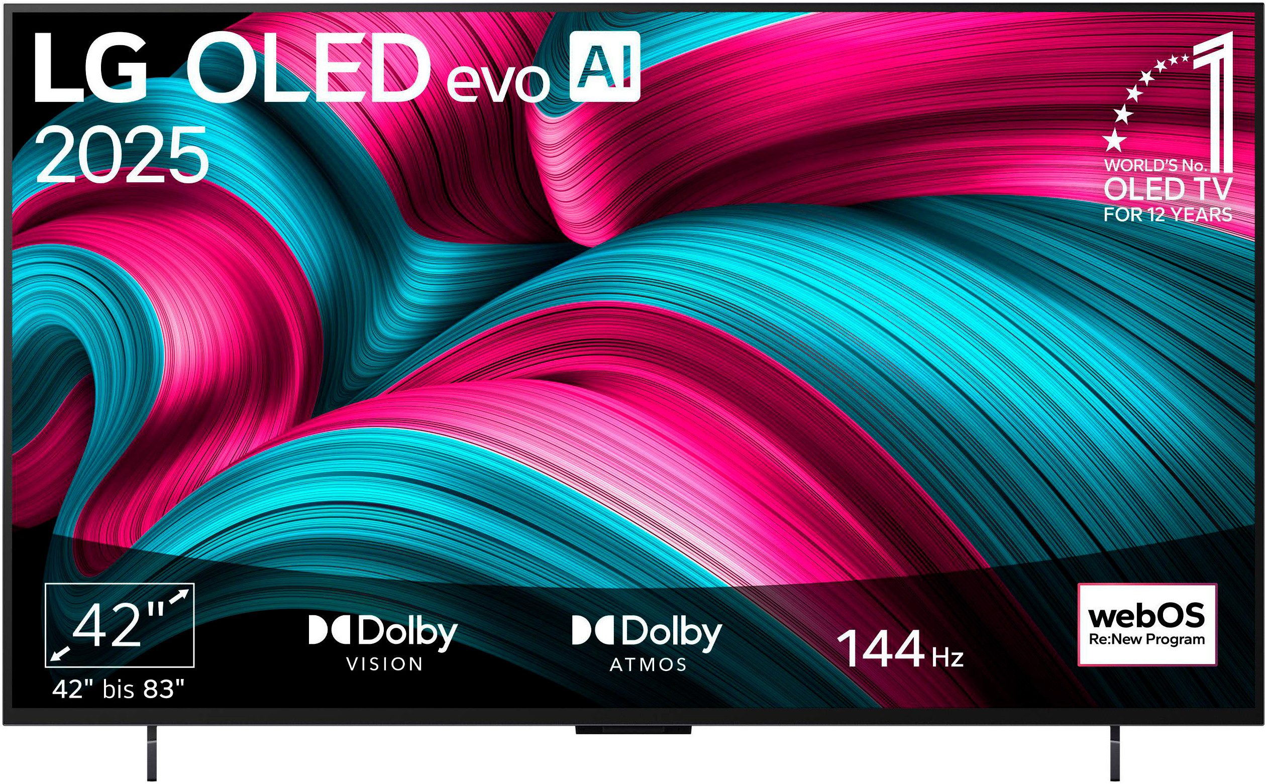 LG C5E 4K OLED Evo AI Fernseher mit 42 Zoll (107 cm, OLED42C5ELB, Dolby Vision, Dolby Atmos, 144Hz, webOS, 2025)