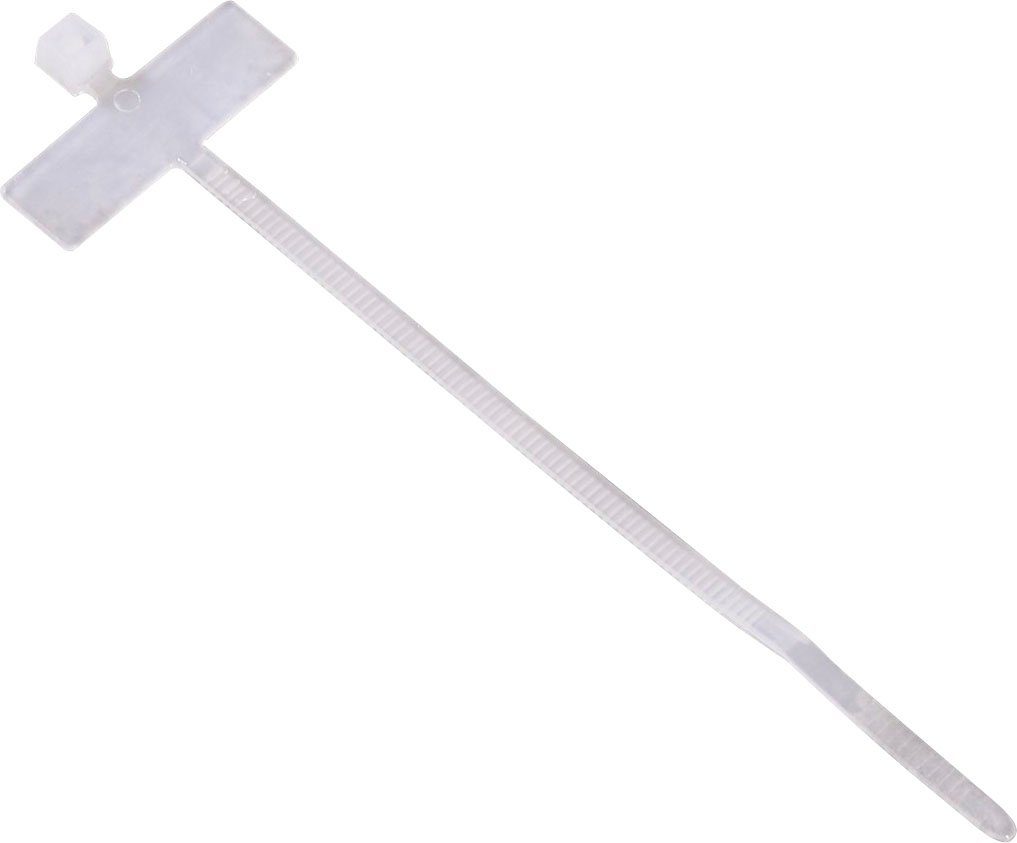 Hama Kabelverbinder-Sortiment, Kabelbinder mit Beschriftungsfeld, 98 mm, Selbstsichernd, Natur | Kabelverbinder
