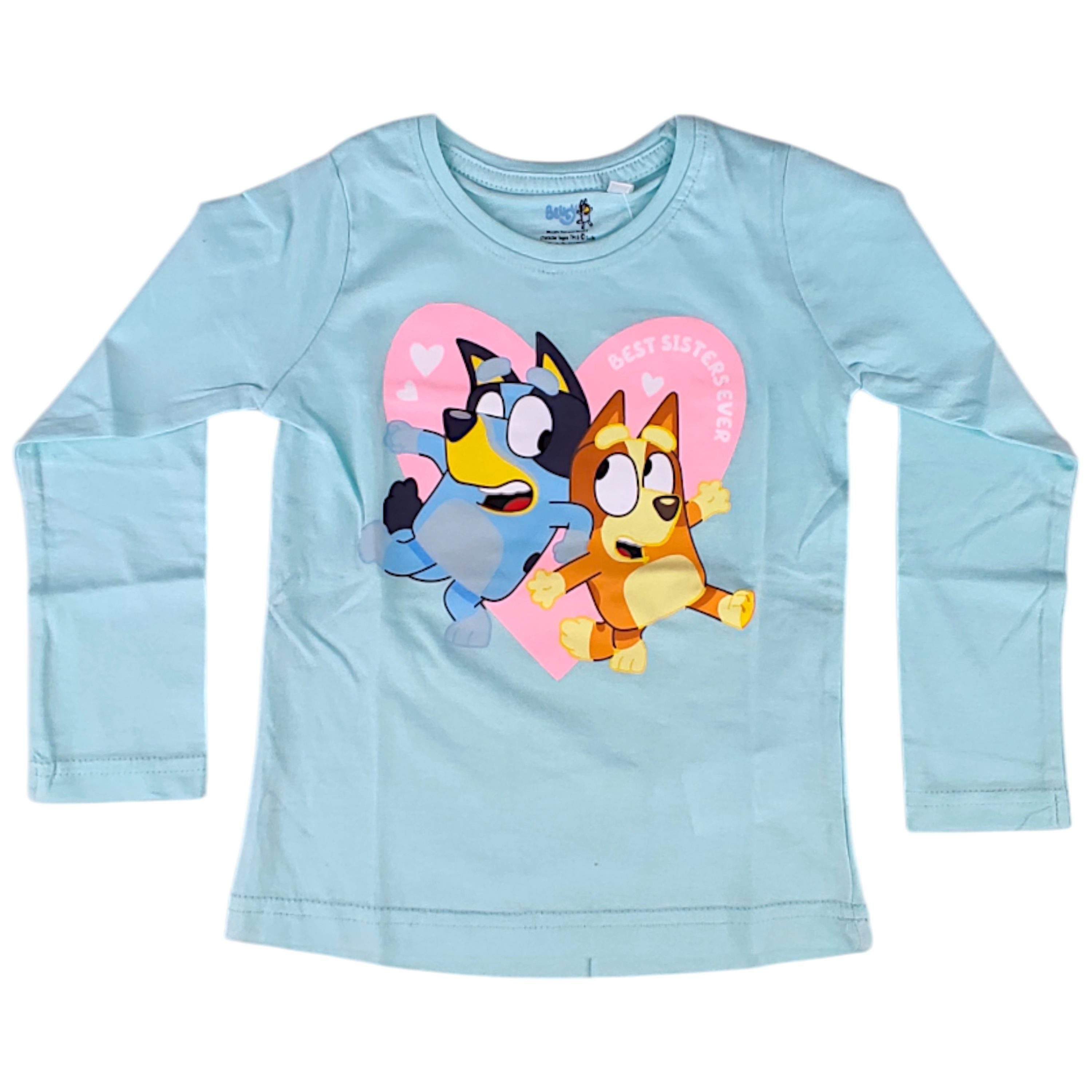 Bluey Langarmshirt Bluey & Bingo Mädchen Shirt aus Baumwolle Gr. 92 - 116 cm
