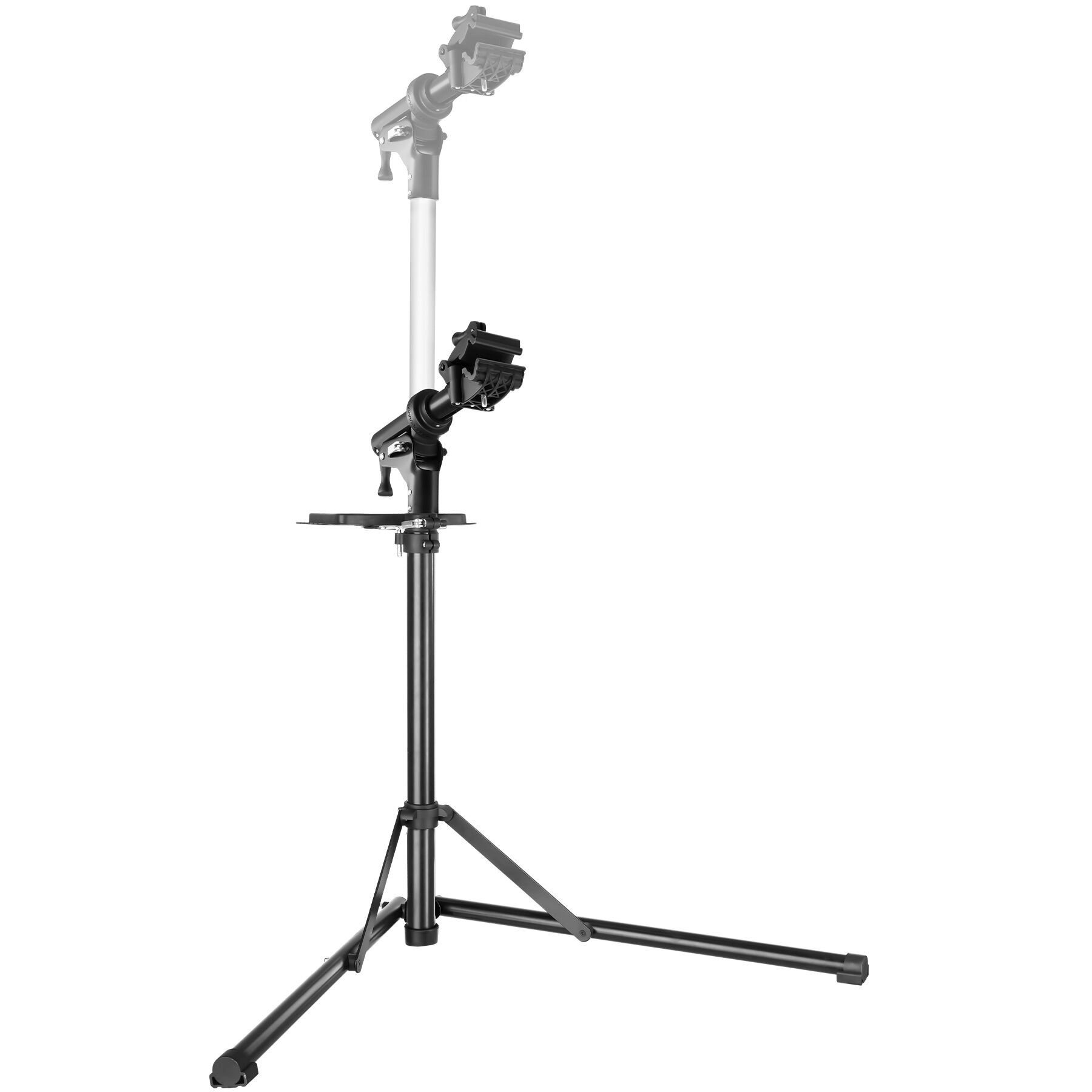 tectake Fahrrad-Montageständer Reparaturständer für Fahrräder 50 kg klappbar höhenverstellbar (Fahrrad Montageständer Jan, in Grau/schwarz), bis 50kg, E-Bike geeignet