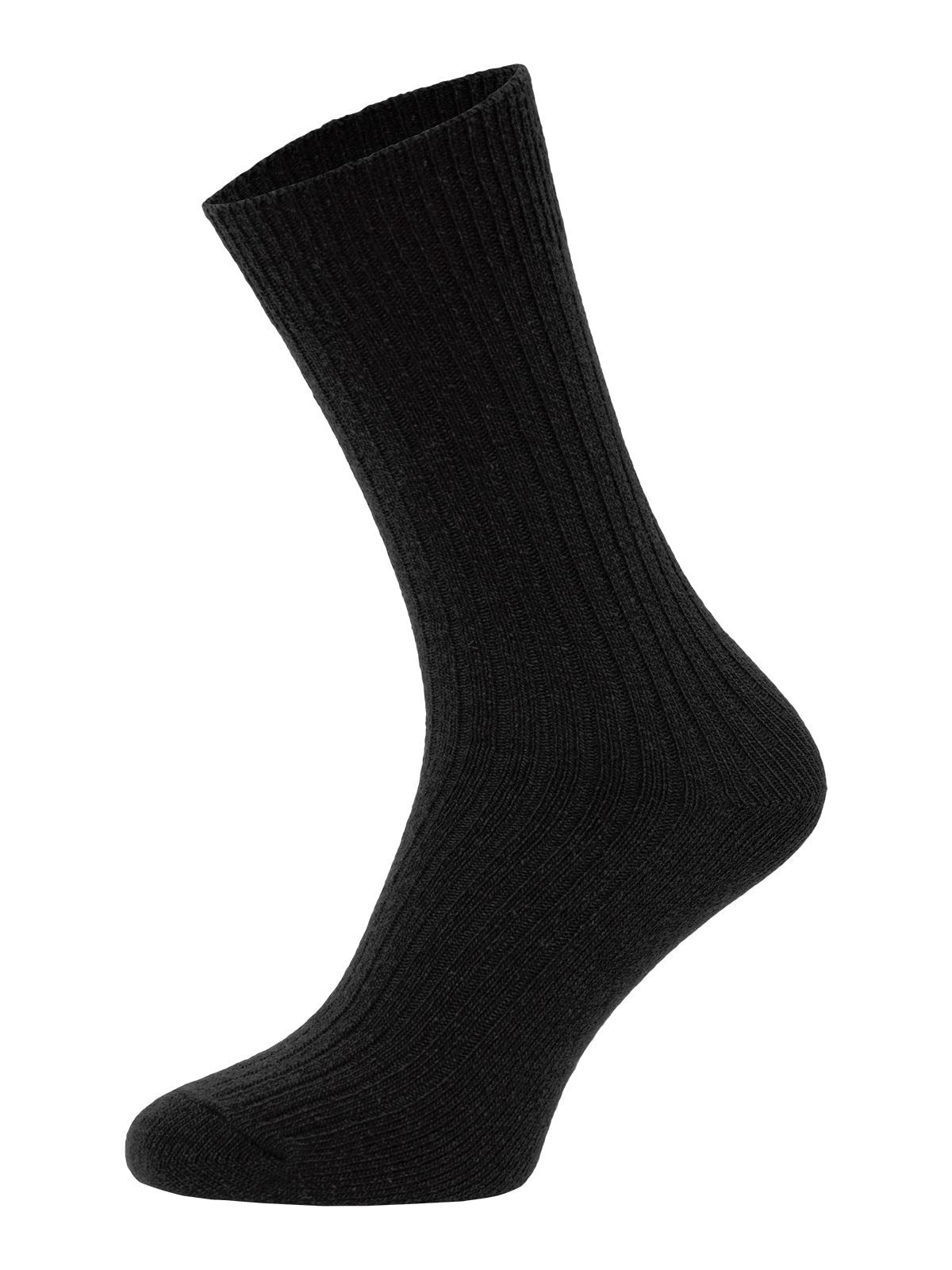 HomeOfSocks Socken 72% Wollsocken Einfarbig Ripp Druckarmer Bund Hochwertige Dünne Wollsocken Druckarm