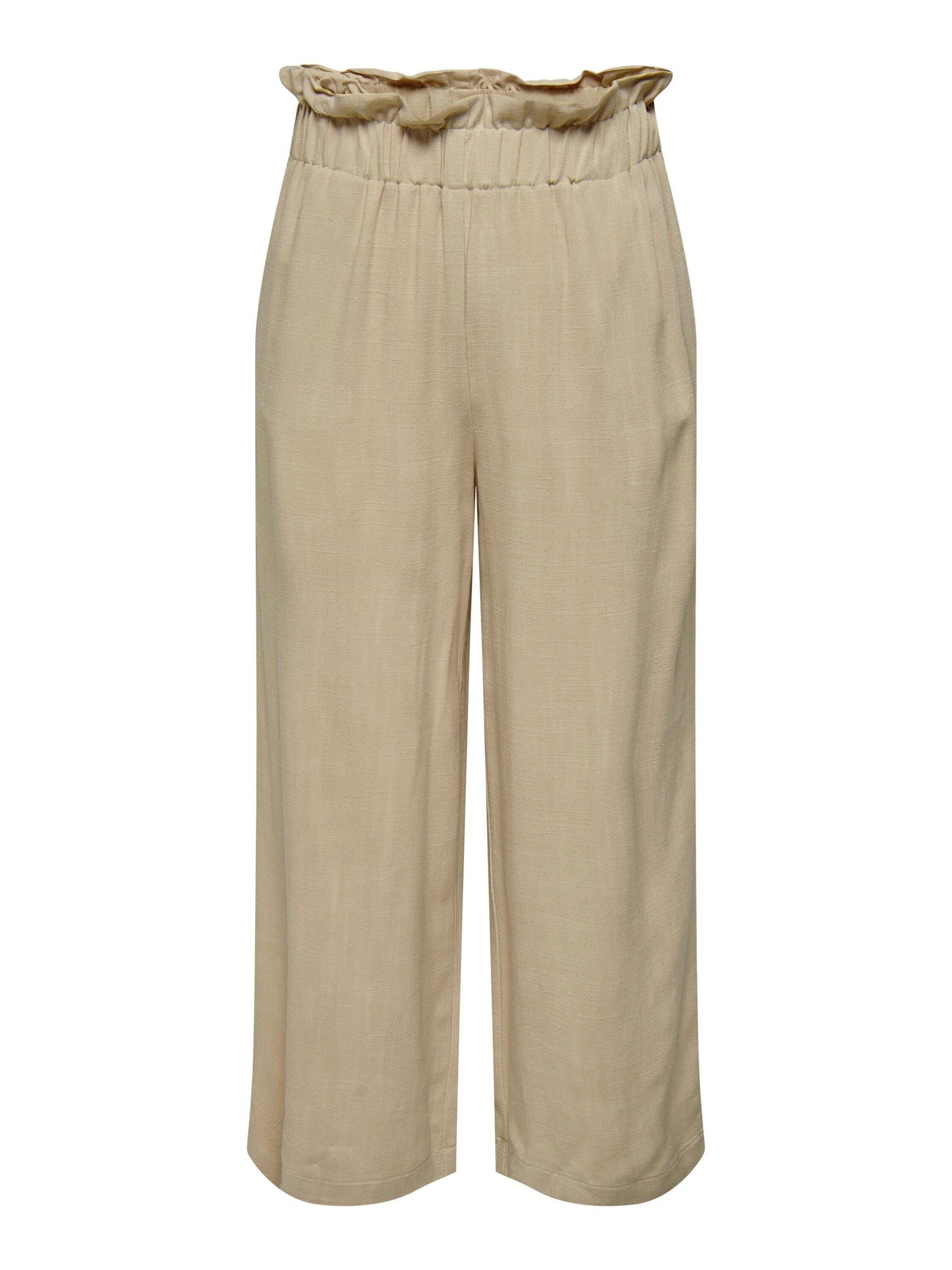 ONLY 7/8-Hose Solvi (1-tlg) Rüschen, Drapiert/gerafft 189818 Oxford Tan